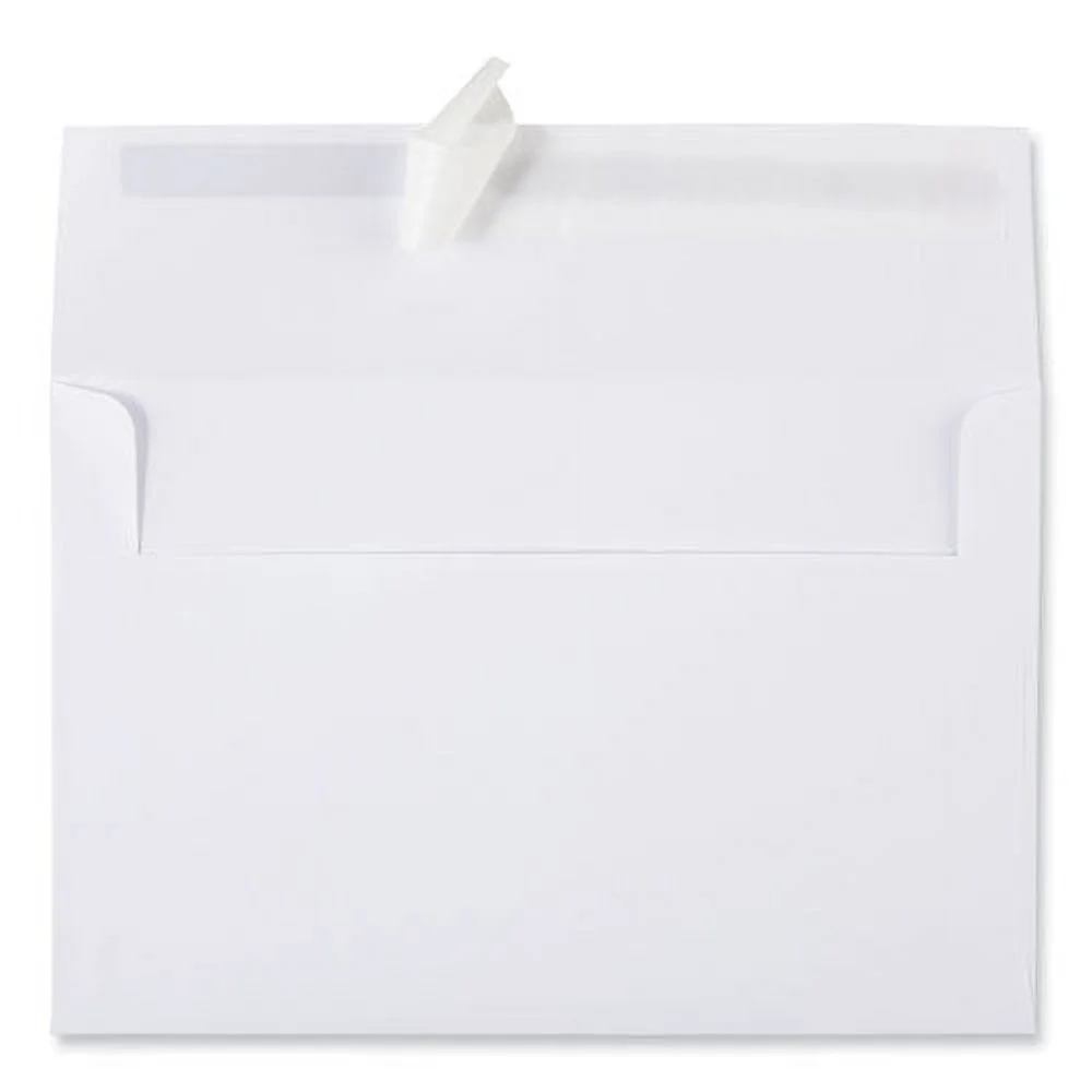 Peel Seal Strip Business Envelope, #A9, Square Flap, Self-Adhesive Closure, 5.74 x 8.75, White, 100/Box | Bundle of 10 Boxes