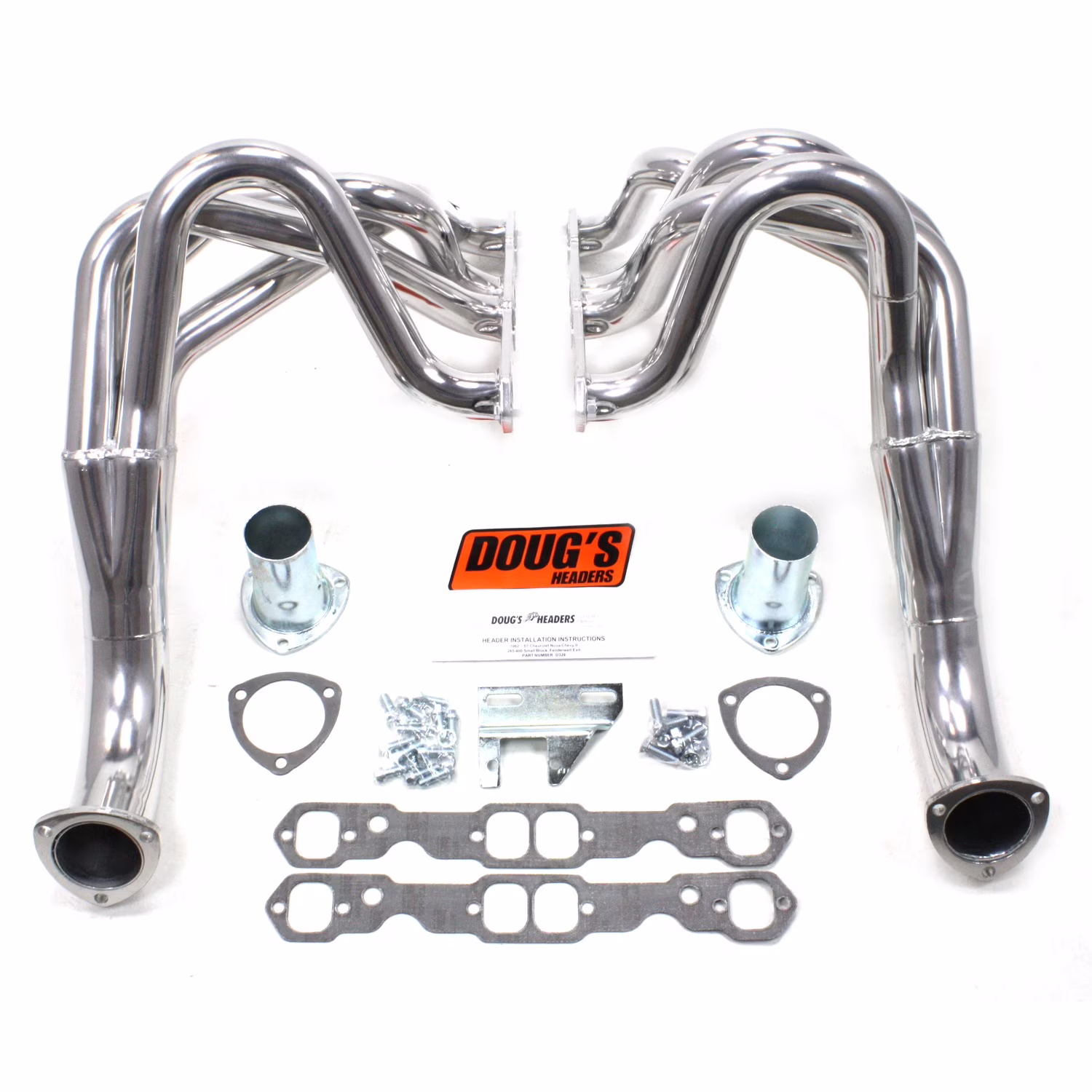 Dougs Headers  1.75 in. 4-Tube Exhaust Header for 1962-1967 Chevrolet