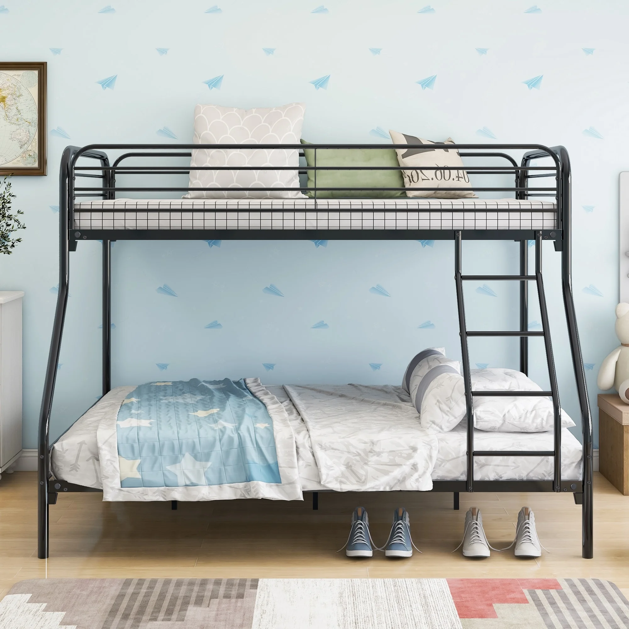 Black Metal Bunk Bed