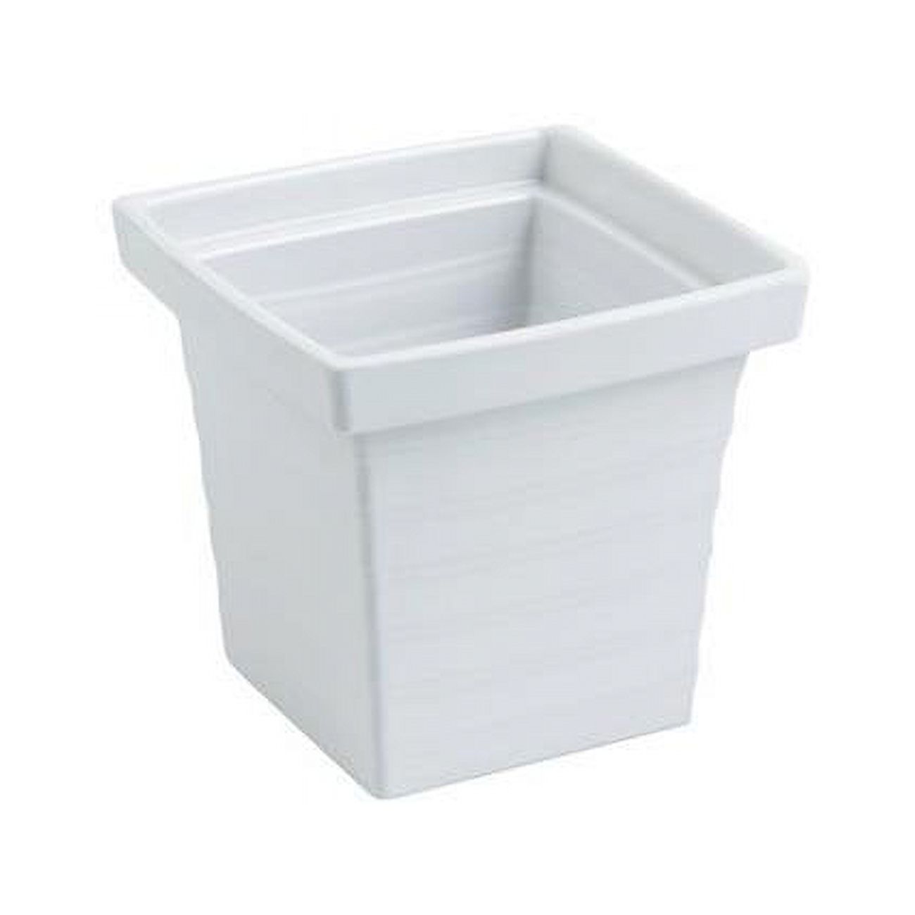 Bon Chef 53108WHITE 5.25 x 5.25 x 5 in. Americana Square 1 quart Bowl, White - 24 oz