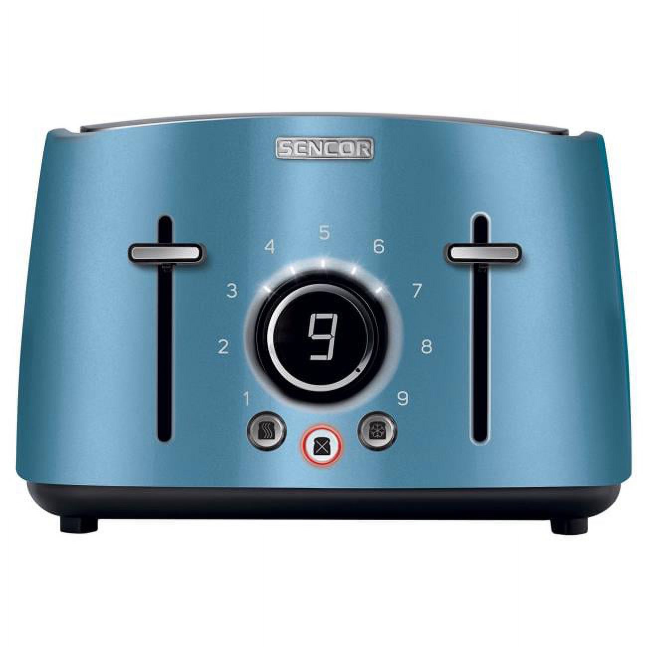 Sencor NAA1 4-Slot Toaster with Digital Button & Rack, Blue