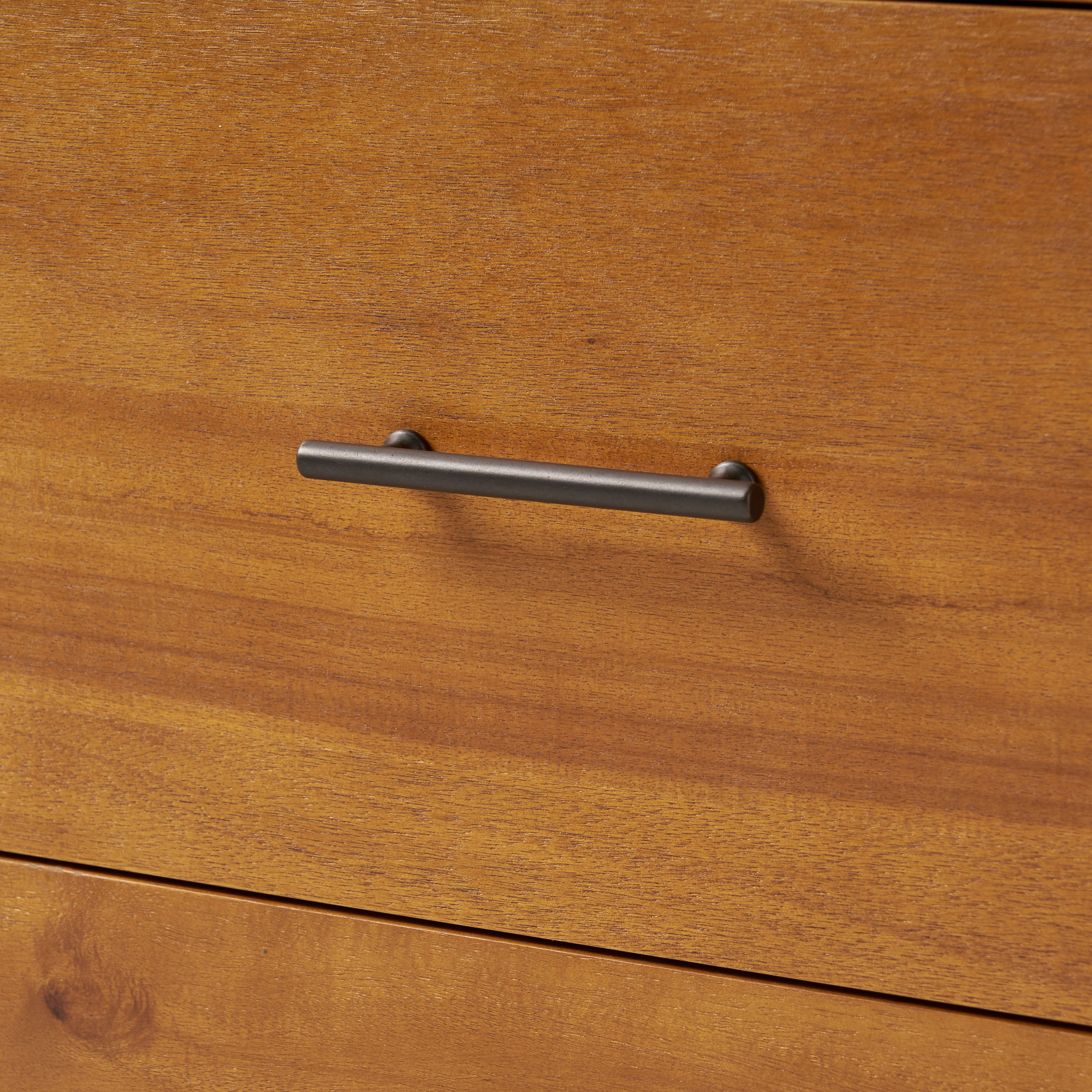 GDF Studio OkiOki Mid Century Bedroom Collection, Natural 3 Drawer King