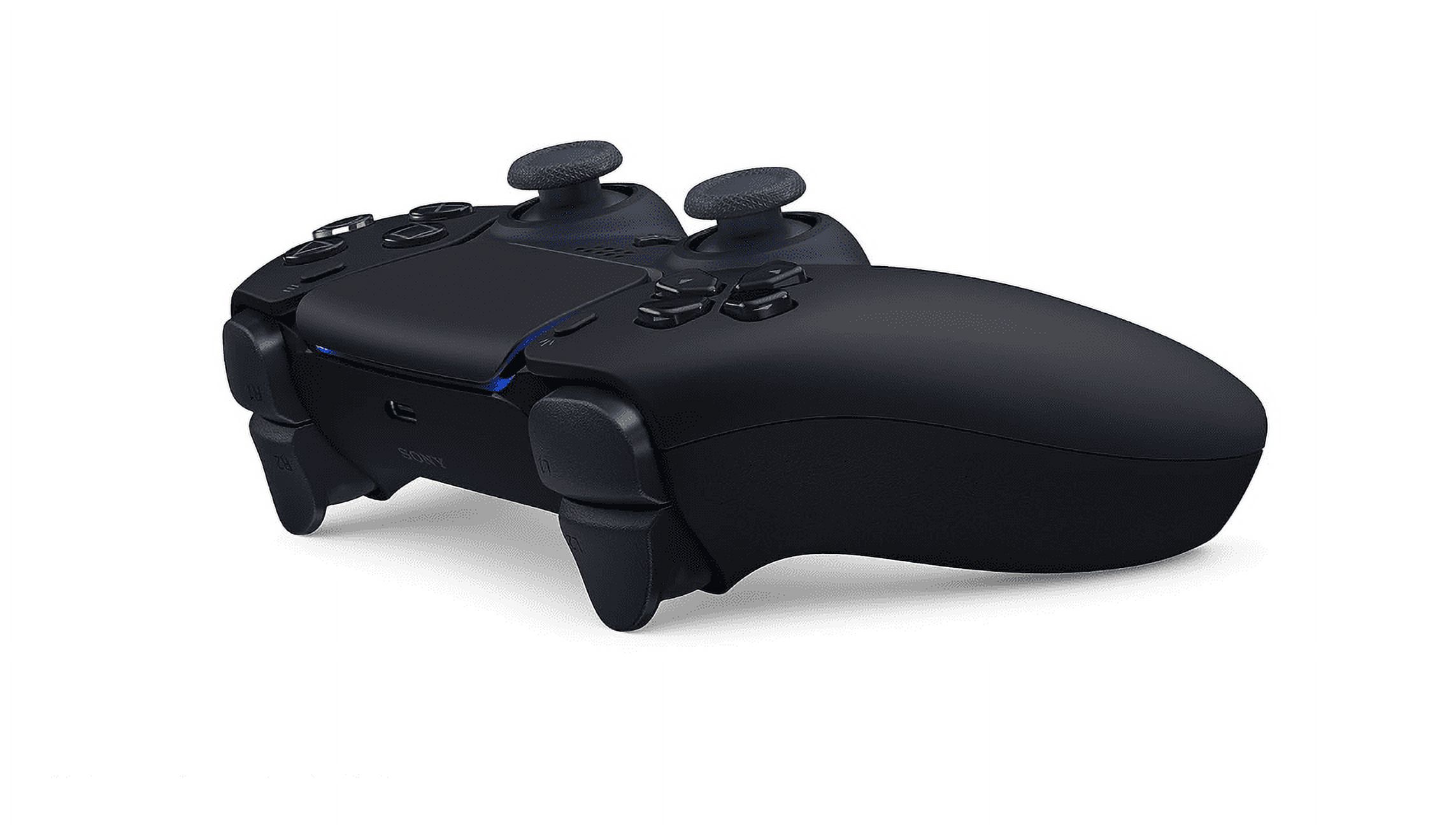 Sony PlayStation 5 DualSense Wireless Controller Black with 10ft USB-C Cable- Bundle