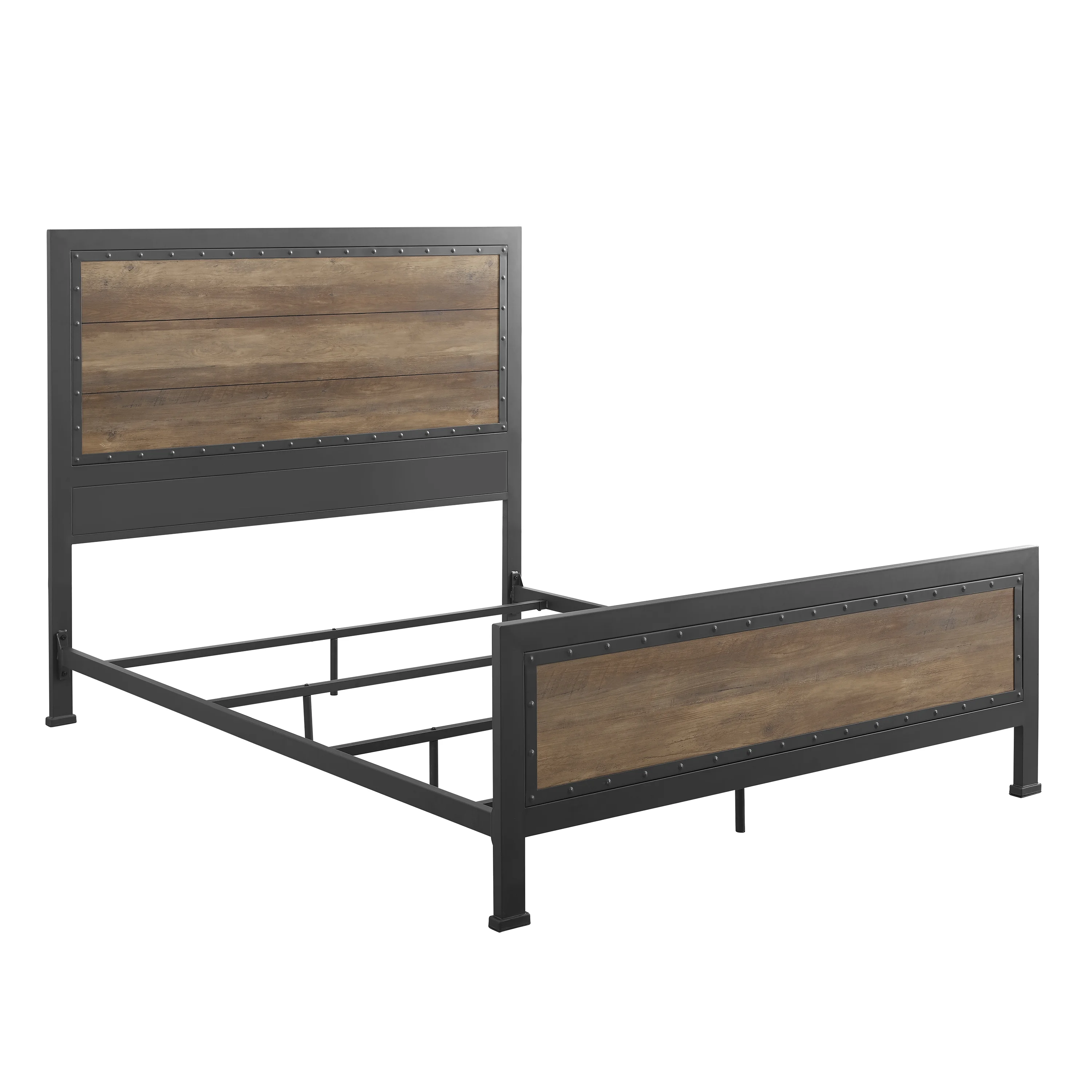 River Street Designs Santiago Riveted Plank Queen Size Bed