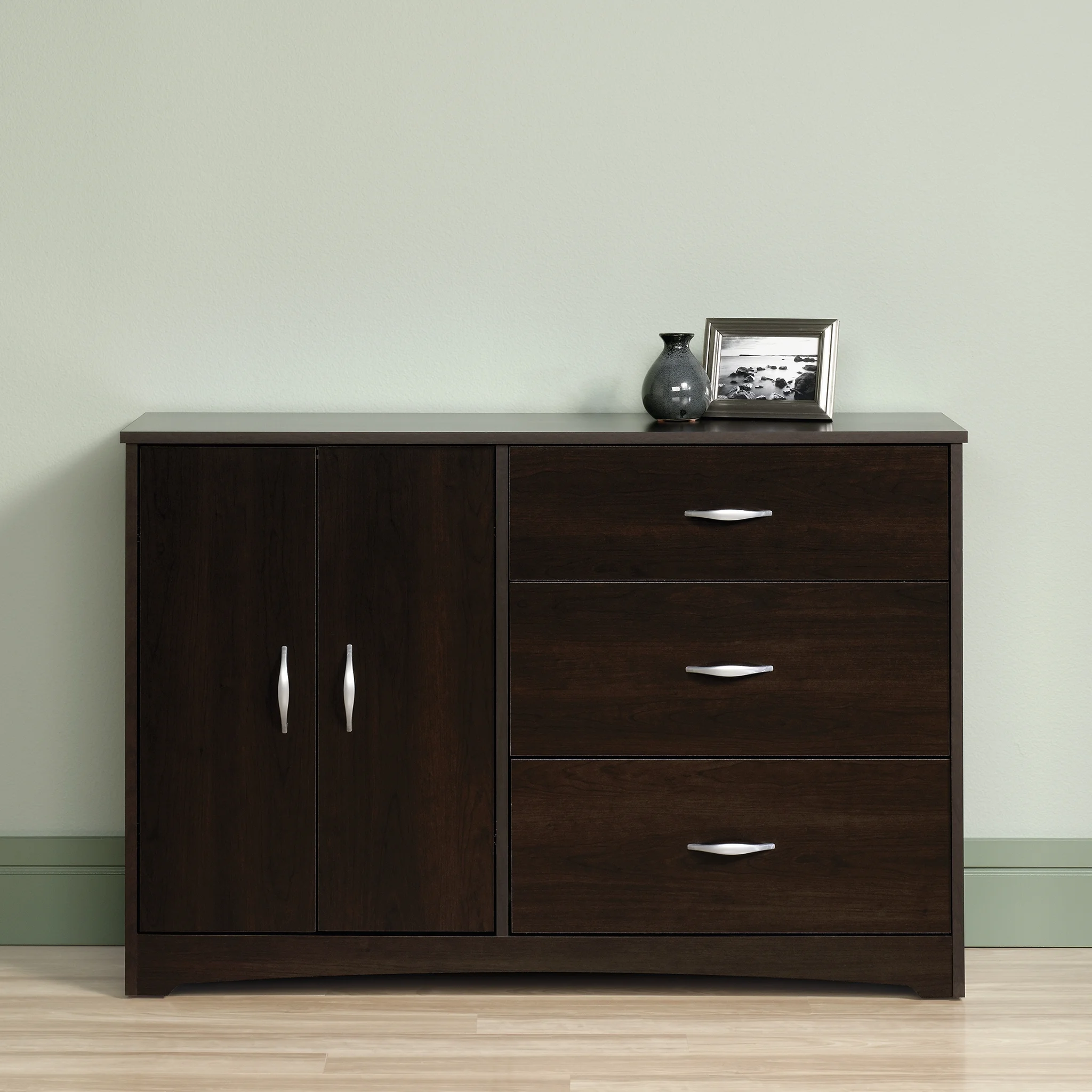 Sauder Beginnings Dresser, Cinnamon Cherry Finish