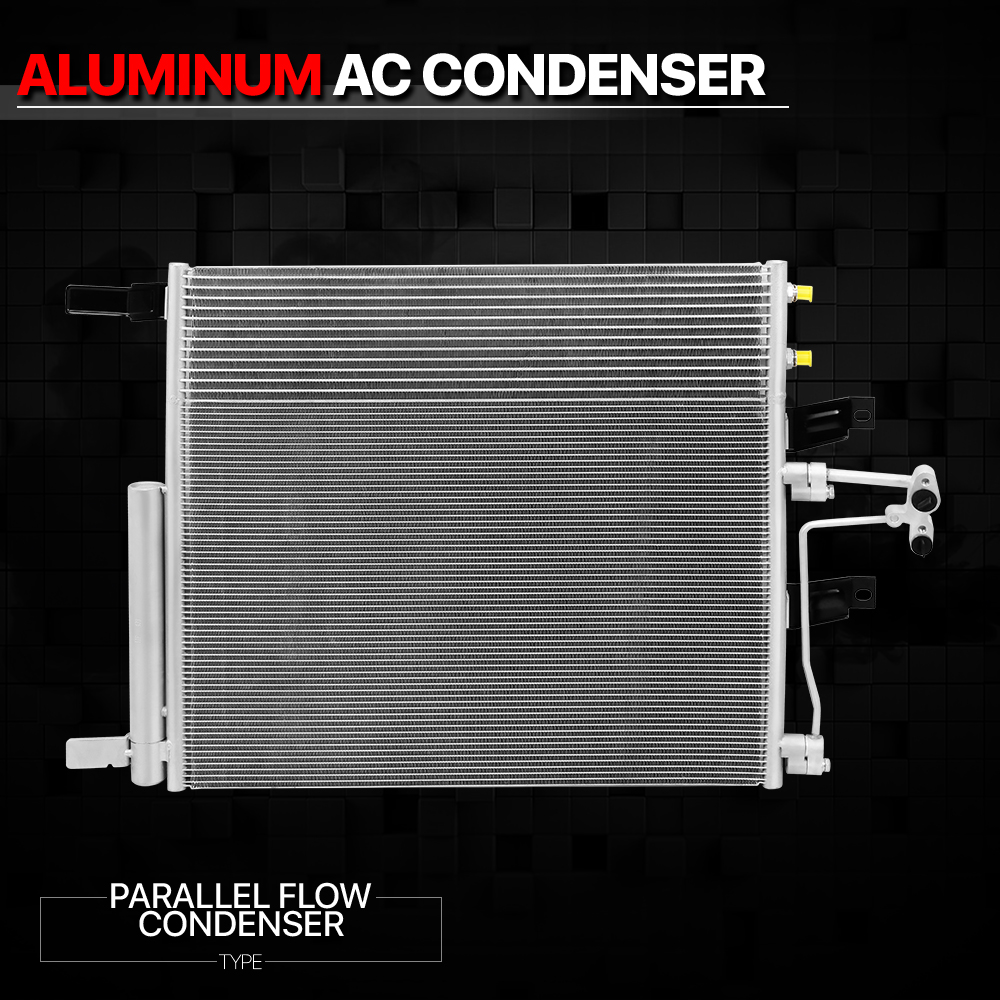 Aluminum Parallel Flow AC Condenser for 12-17 Ram 1500/2500/3500 5.7/4.7 4436 13 14 15 16