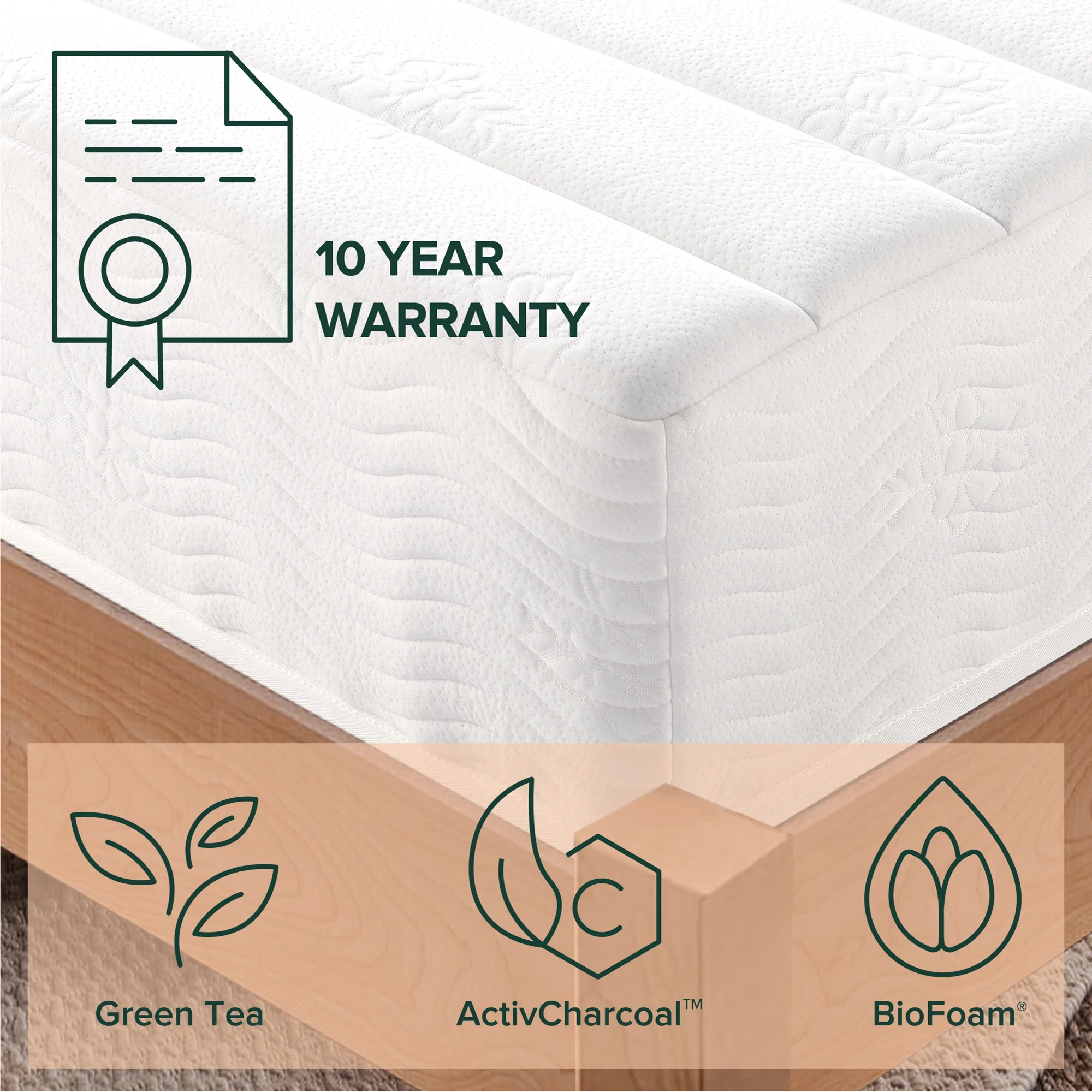 Zinus Spa Sensations Pressure Relief 10