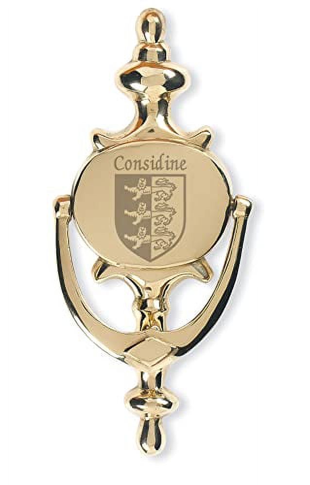 Considine Irish Coat of Arms Brass Door Knocker