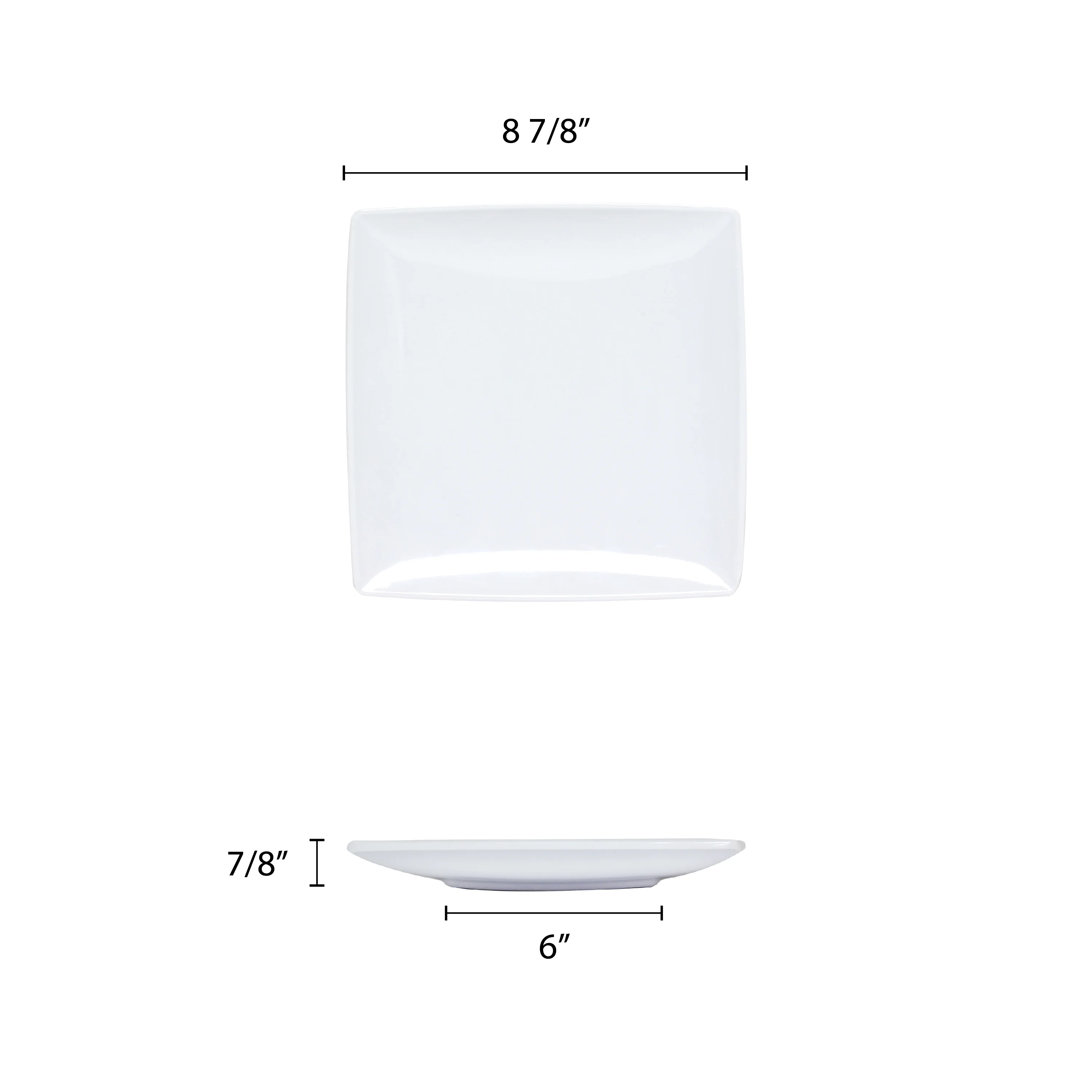 Excellante Classic White Extra Heavy Weight Melamine Dinnerware Collection 9