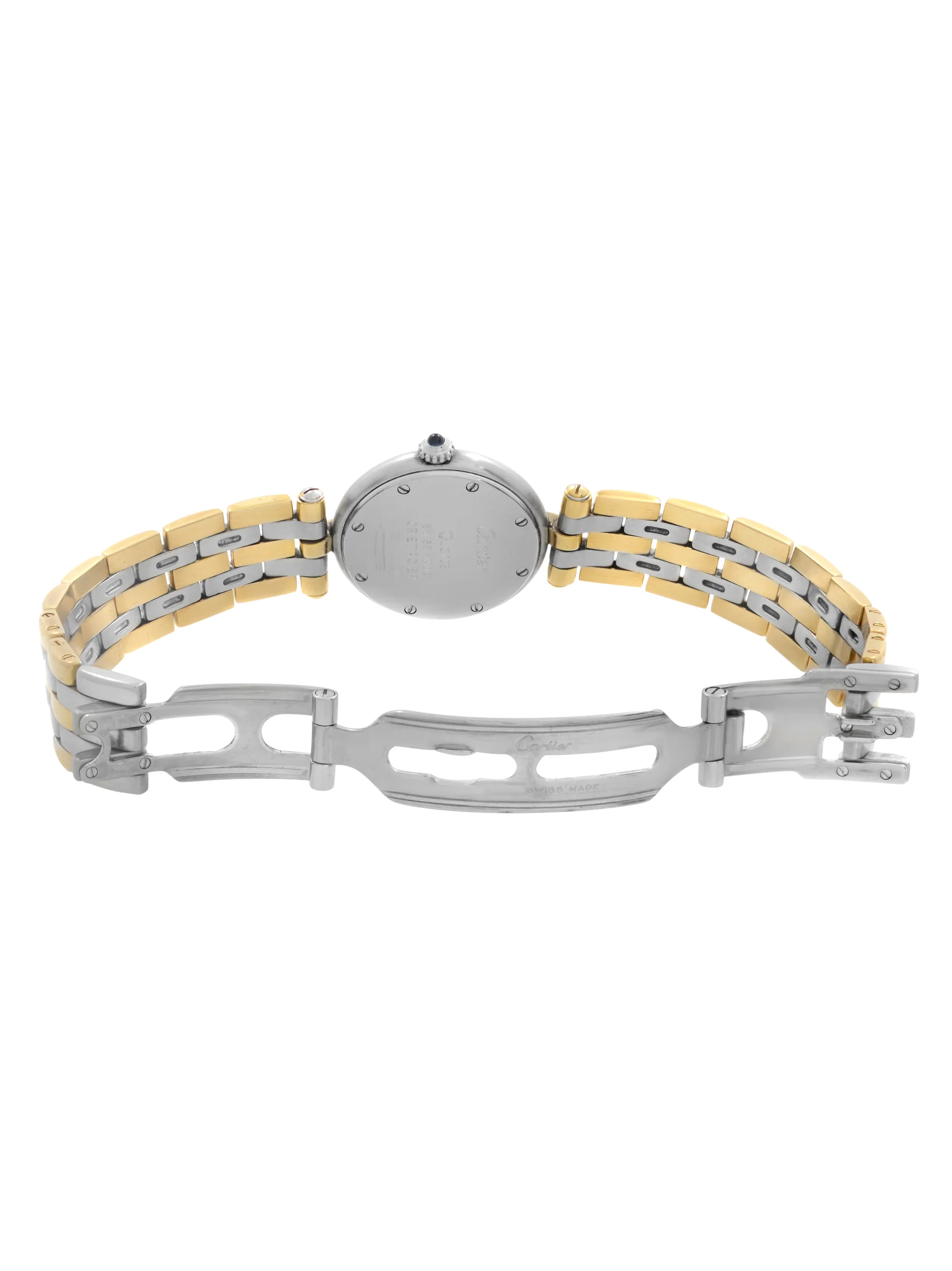 Cartier Panthere Vendome 24mm 18k Gold Steel Champagne Dial Ladies Watch 1057920