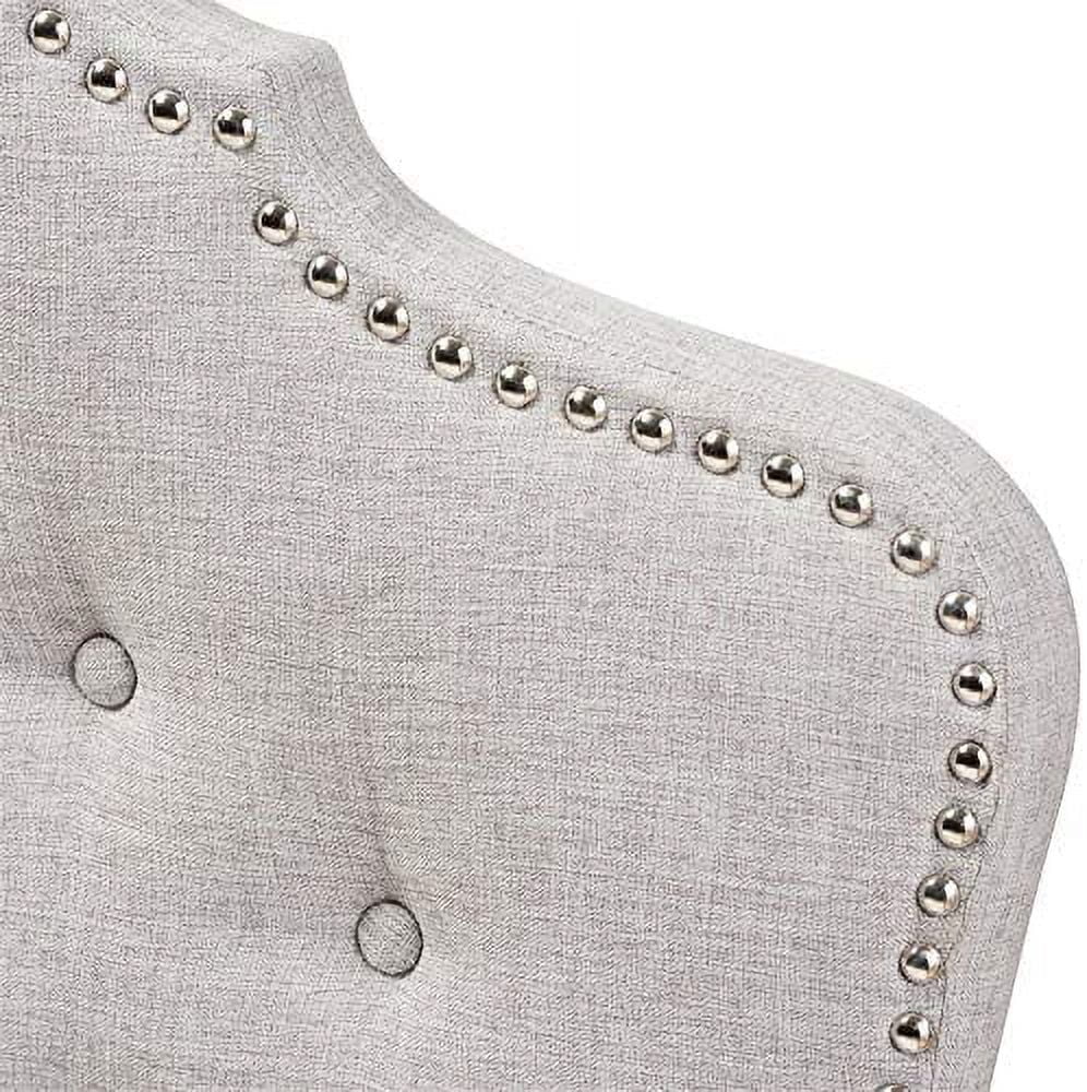 Hilda Tufted King Panel Headboard In Grayish Beige