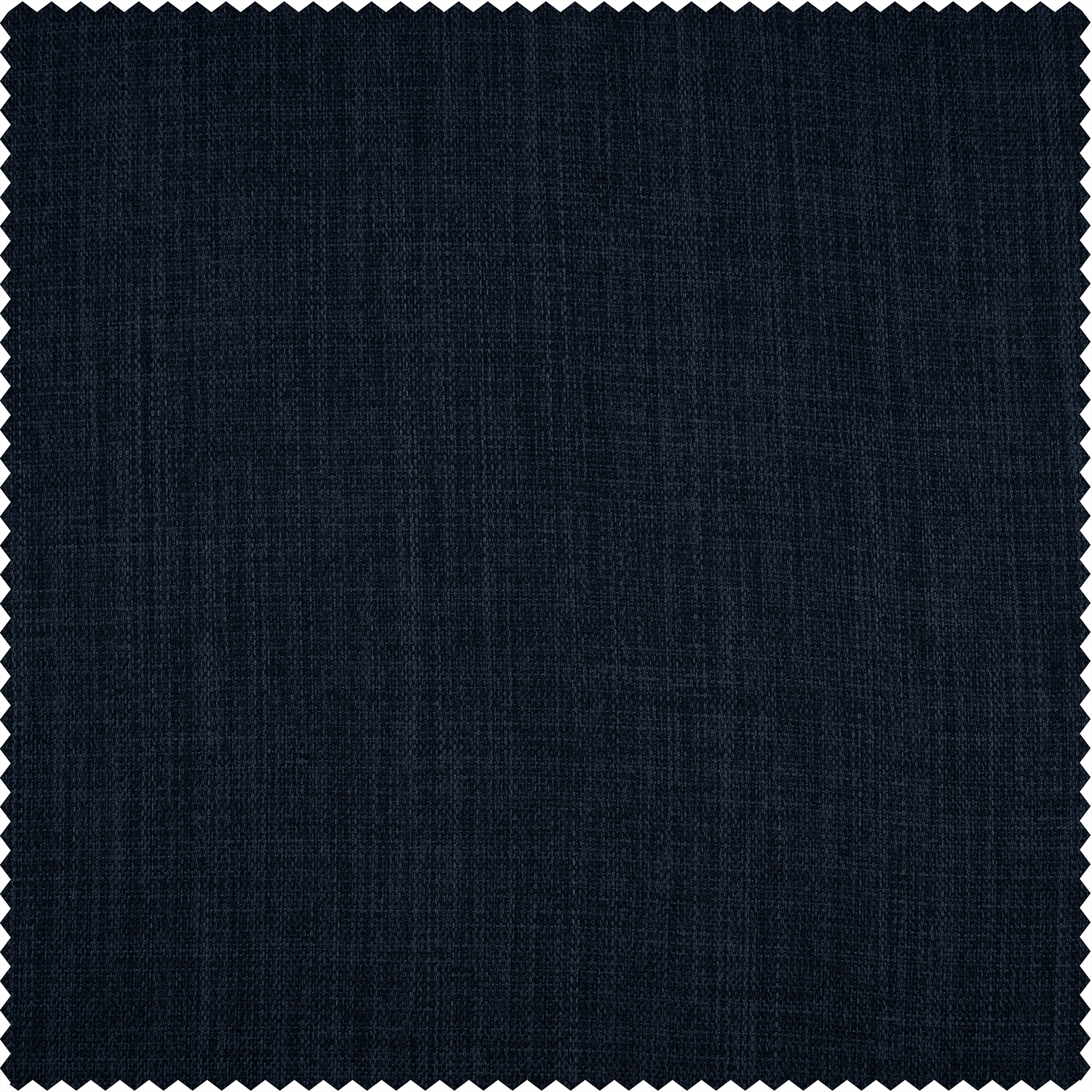 Nightfall Navy Faux Linen Room Darkening Curtain (1 Panel), Nightfall Navy, 50W X 96L