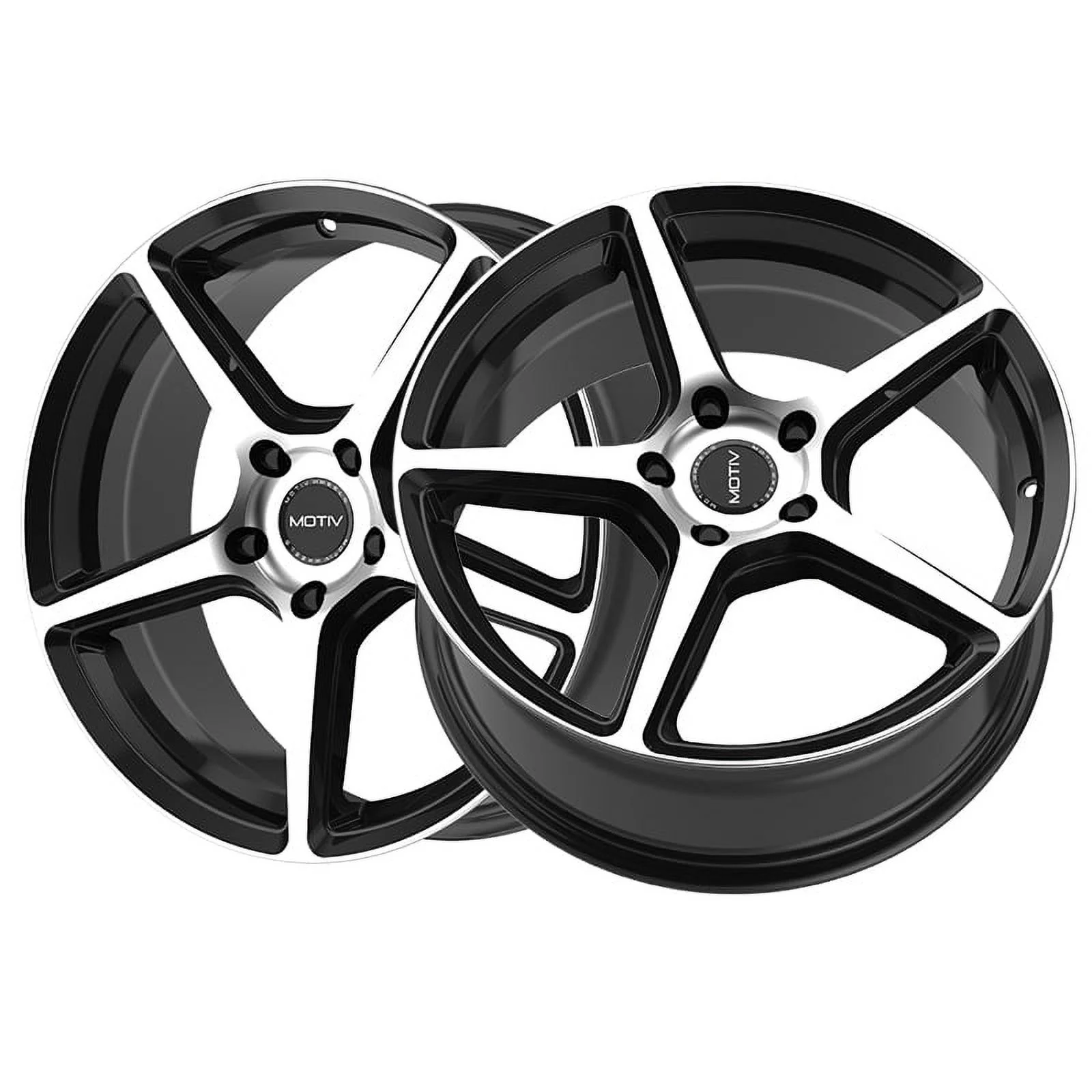 17x7.5 Motiv 433MB Blade Gloss Black Machined Face Wheel 5x120 (40mm)