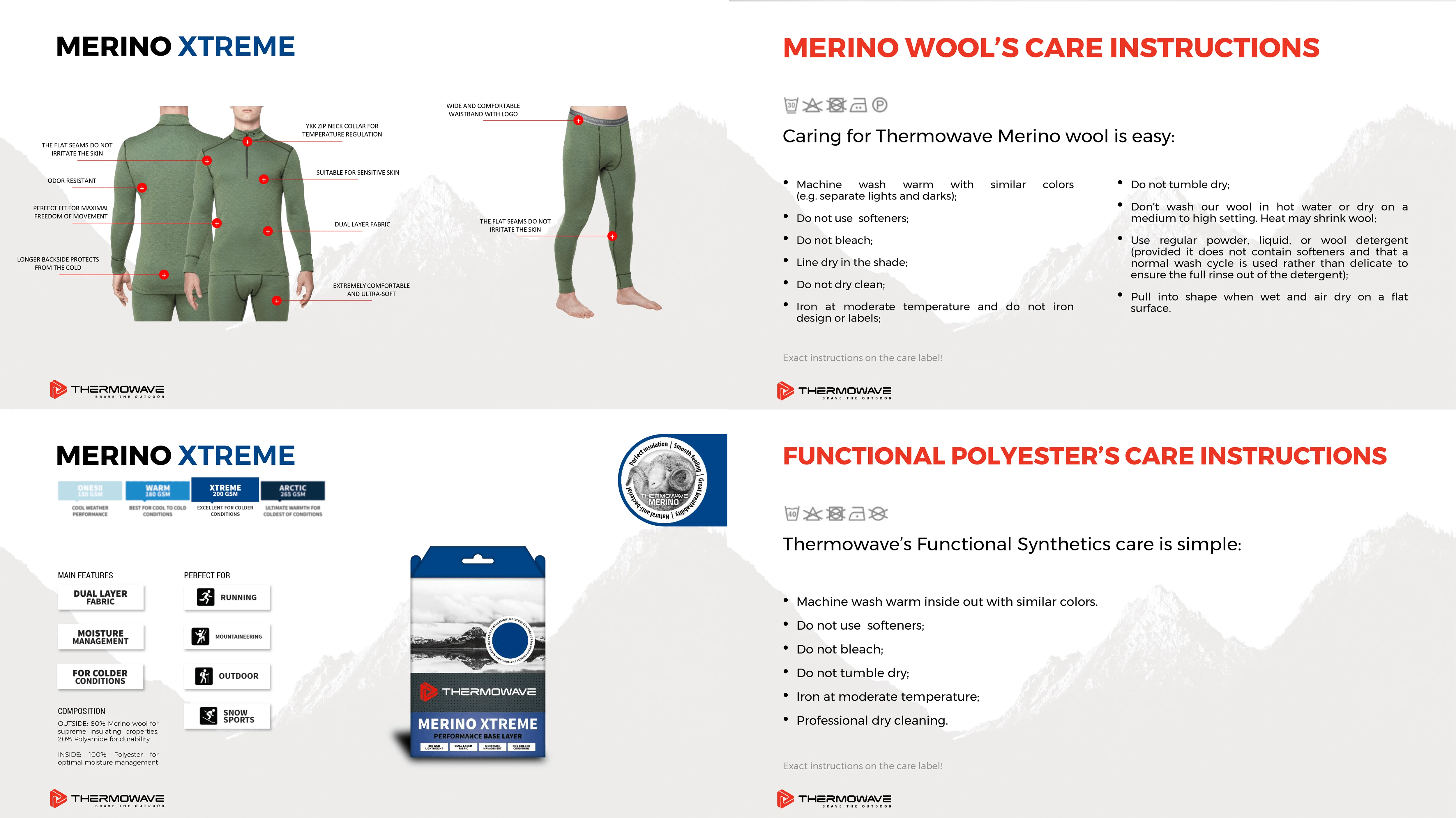 THERMOWAVE - MERINO XTREME / Womens Merino Wool Thermal Pants / GRAPEADE - X-Small