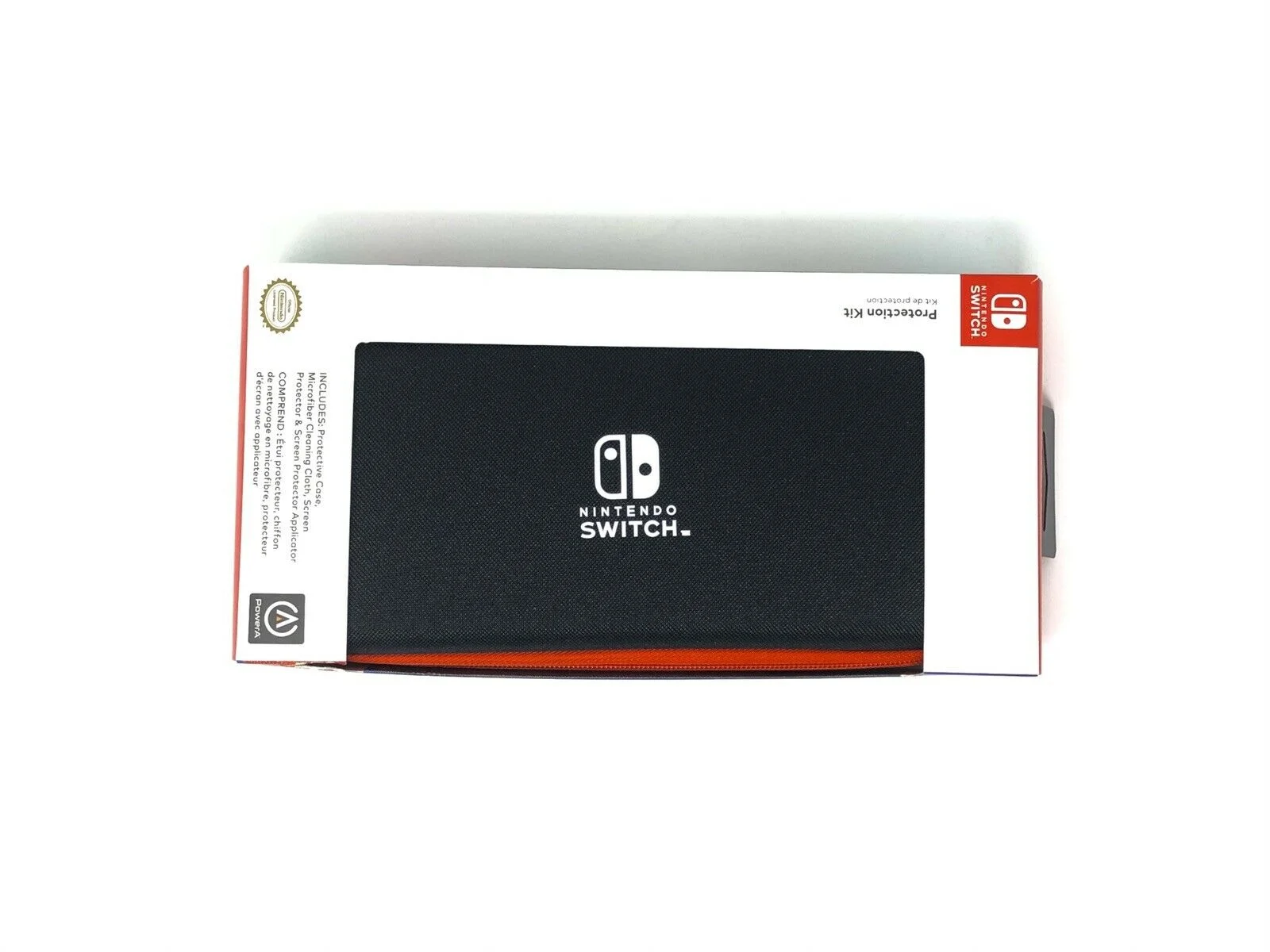 New Nintendo Switch 4 items Bundle Nintendo Switch Console with Neon Red and Blue Joy-Cons, 128GB MicroSD, Case, and 12-month family membership