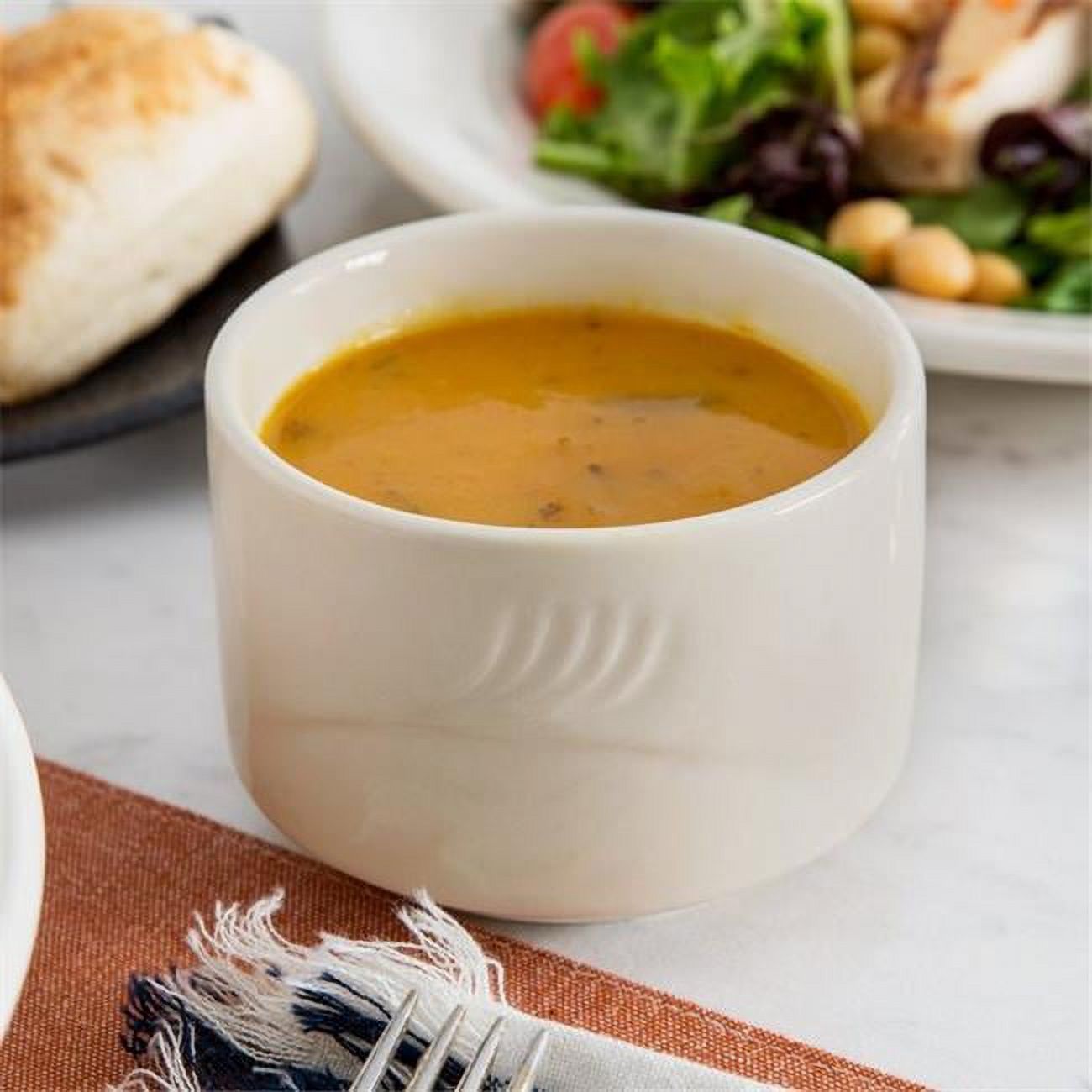 Oneida F1040000705 9 oz Espree Odyssey Cream White Bouillon Cups