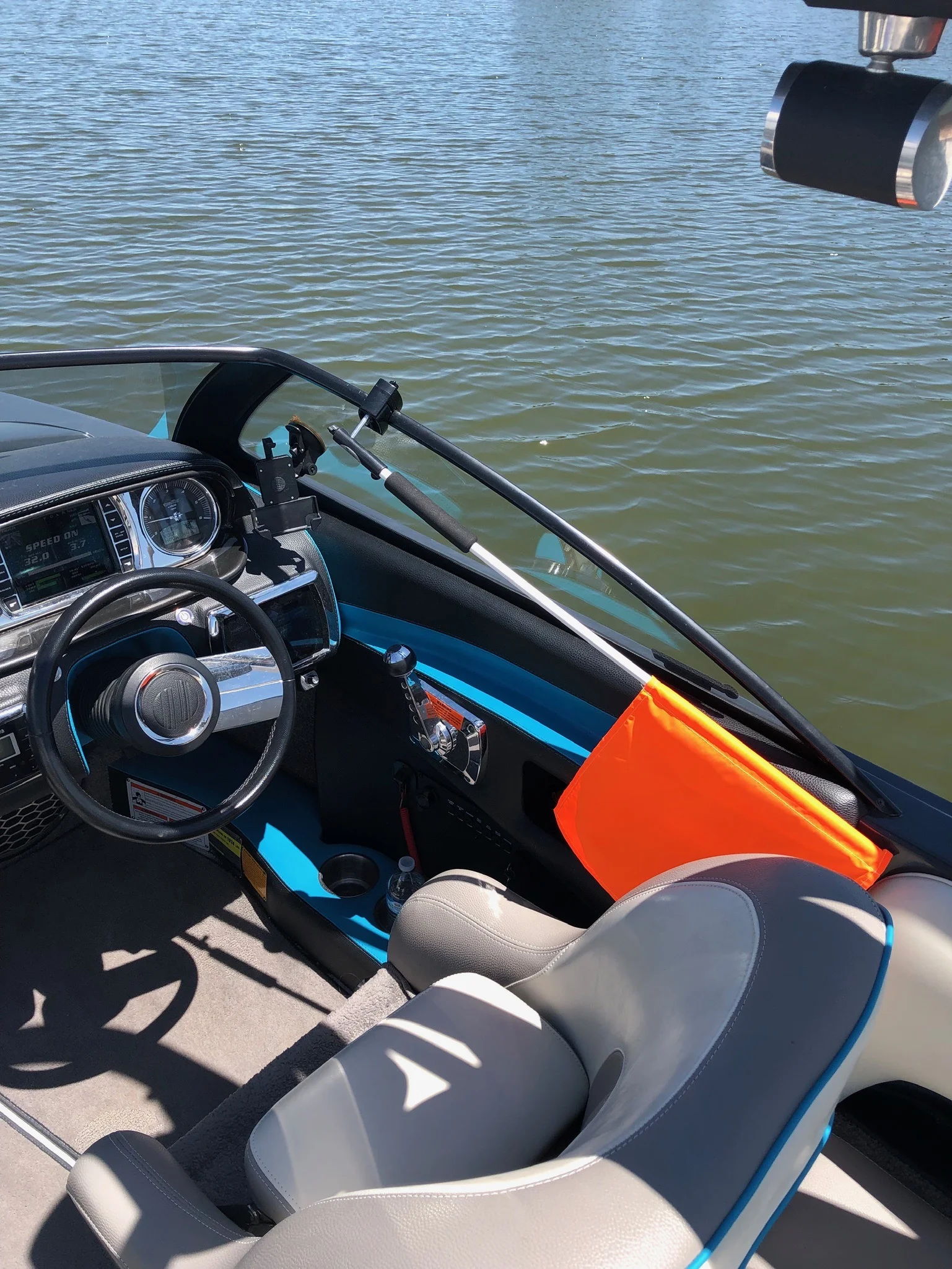 Orange Safety Flag For Boat