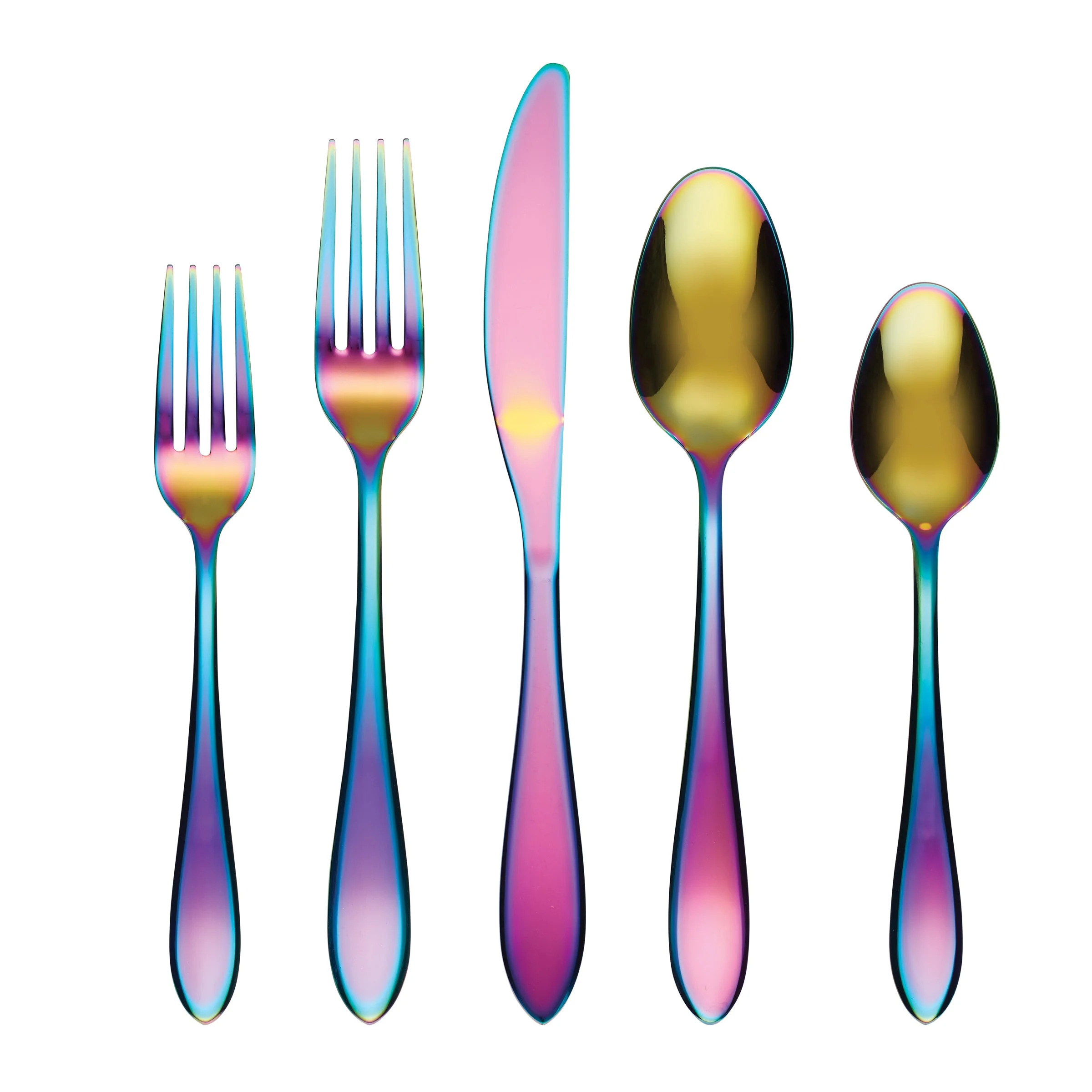 Cambridge Delia Rainbow Mirror 20-Piece Flatware Set