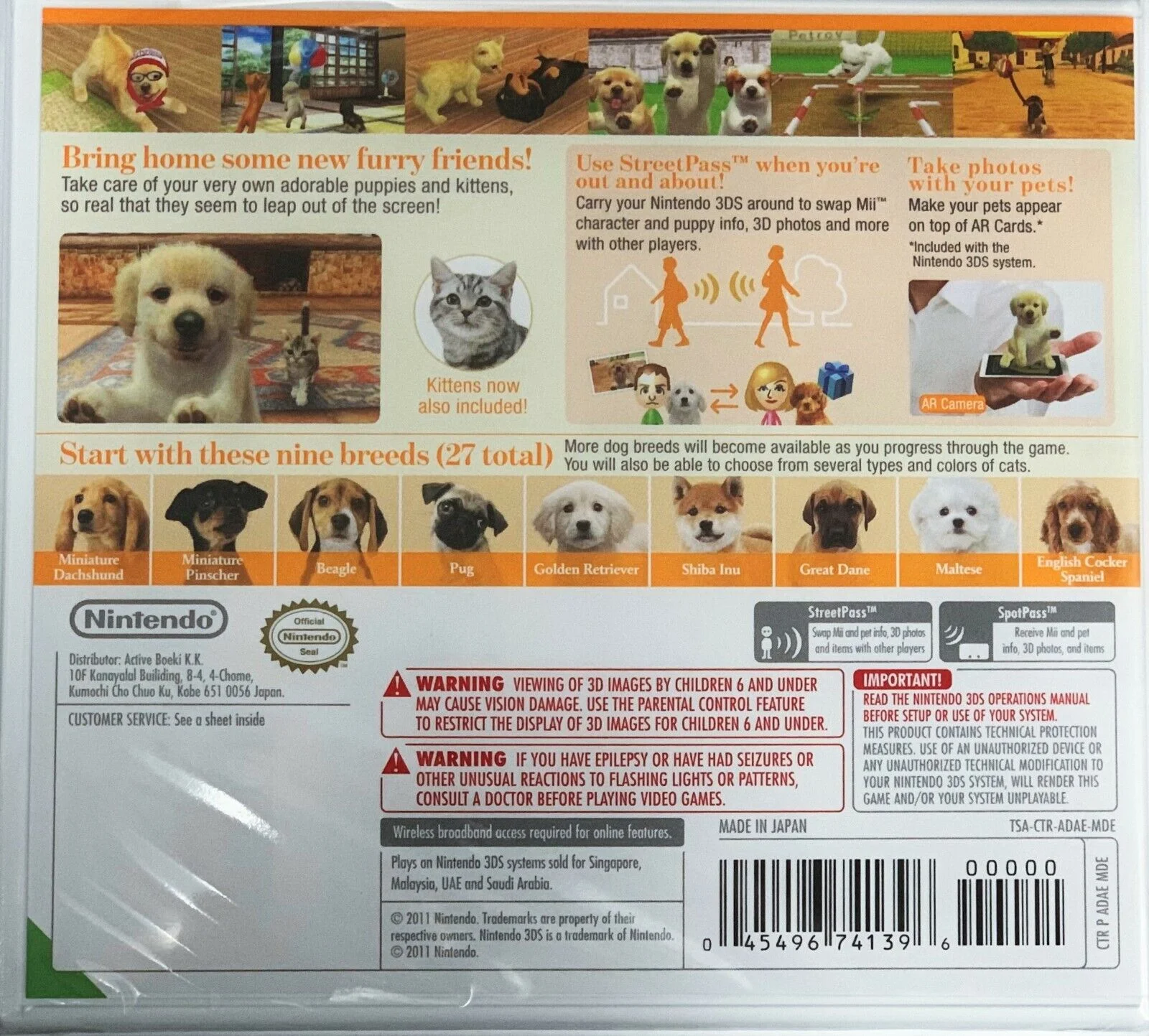 Nintendogs + Cats: Golden Retriever and New Friends (World Edition)