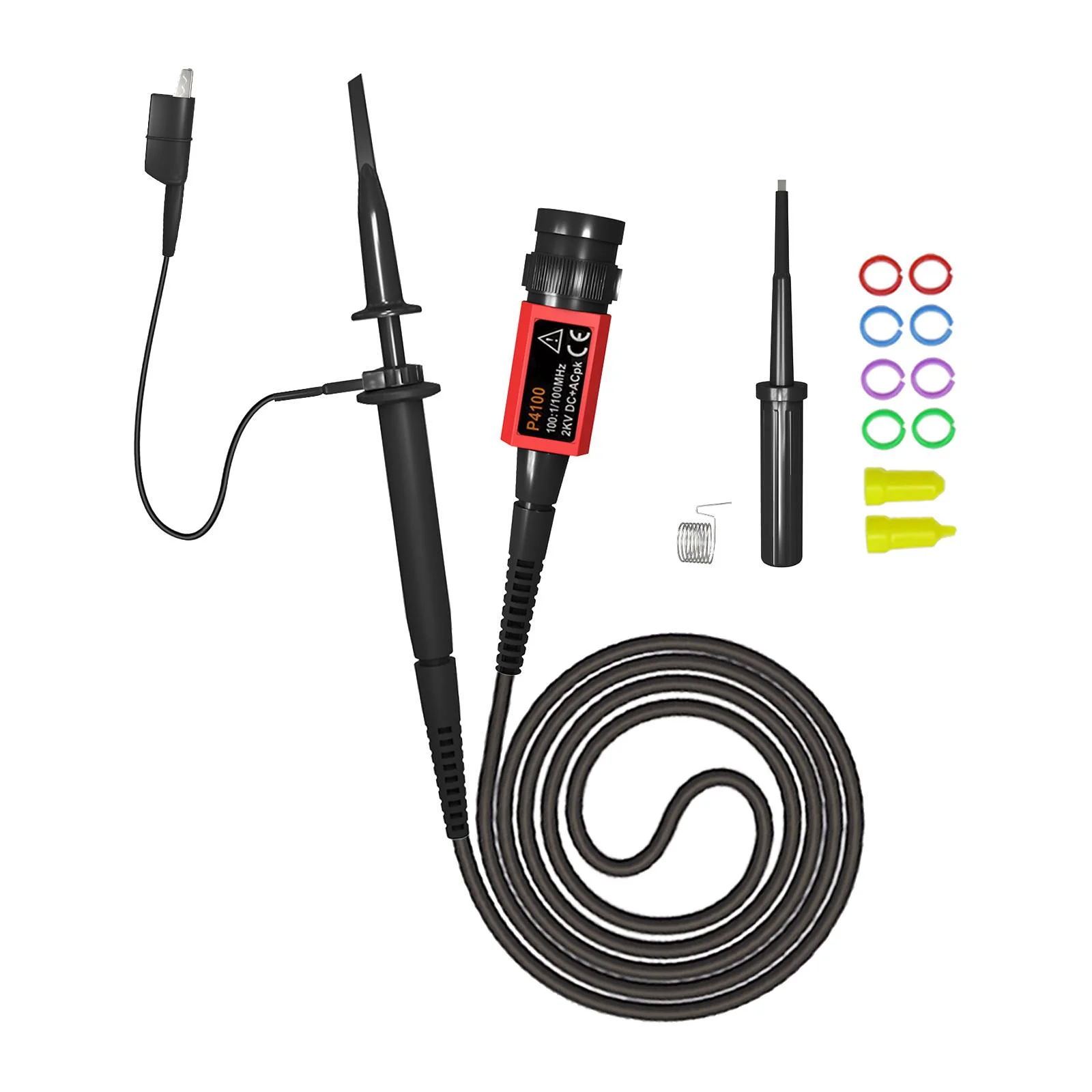 P4100 100x Oscilloscope Clip Probe 100:1 with Accessory Kits for Measurement
