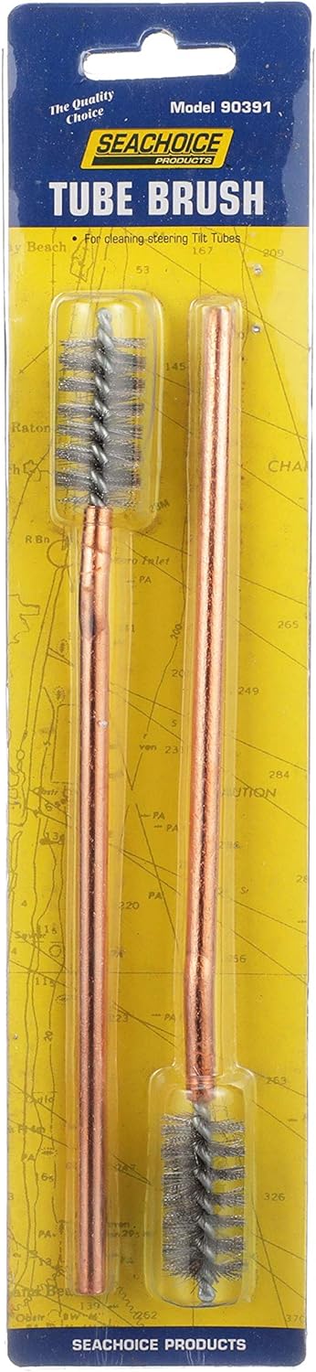 Seachoice Steering Tilt Tube Cleaning Wire Brush Drill Attachment, Set of 2