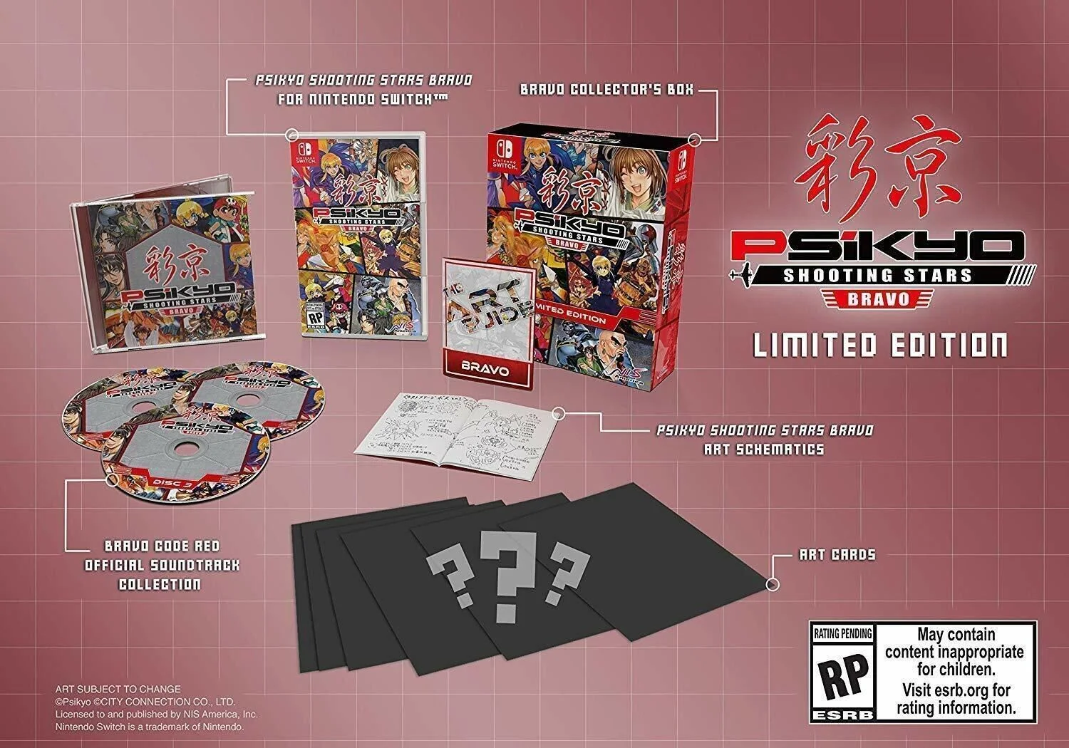 Psikyo Shooting Stars BRAVO: Limited Edition Nintendo Switch [NIS America] NEW