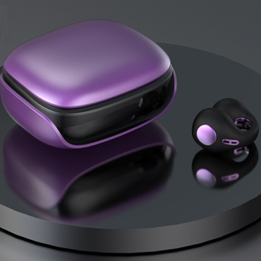 Bluetooth 5.3 Wireless Earbuds Ear Clip Bone Conduction Headphones Sport Headset