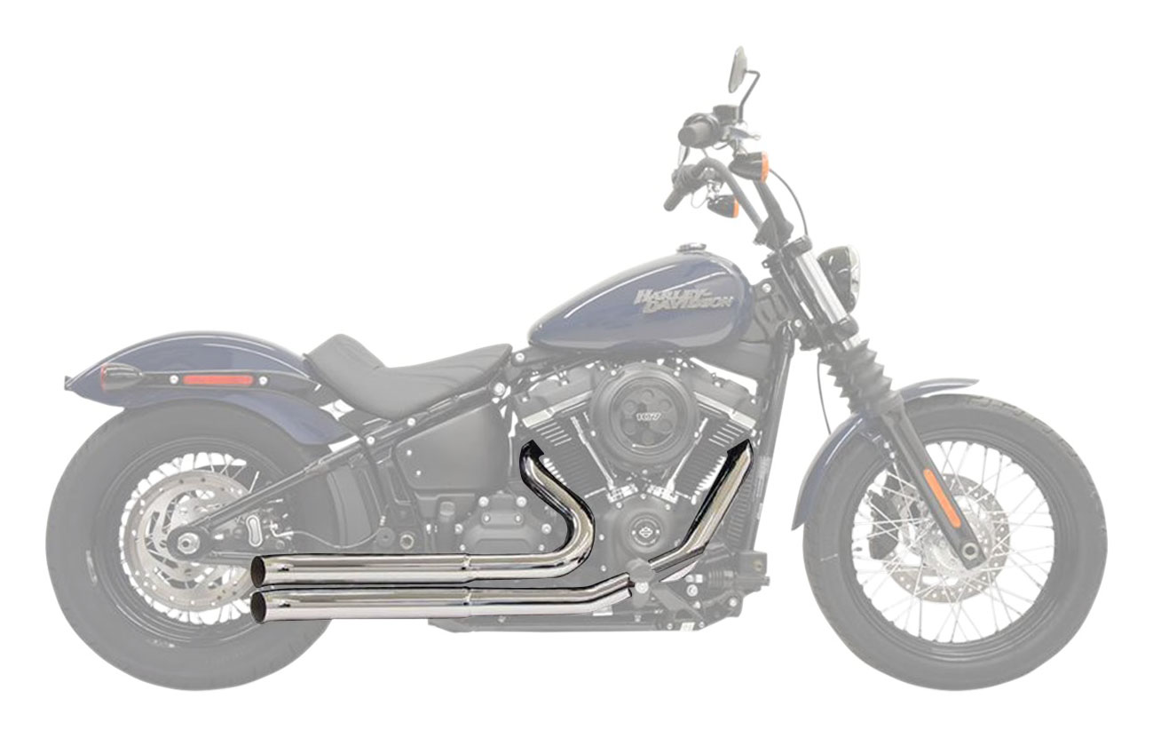 Bassani Pro Street Chrome Exhaust System w/Turn Out Ends (1S33D)