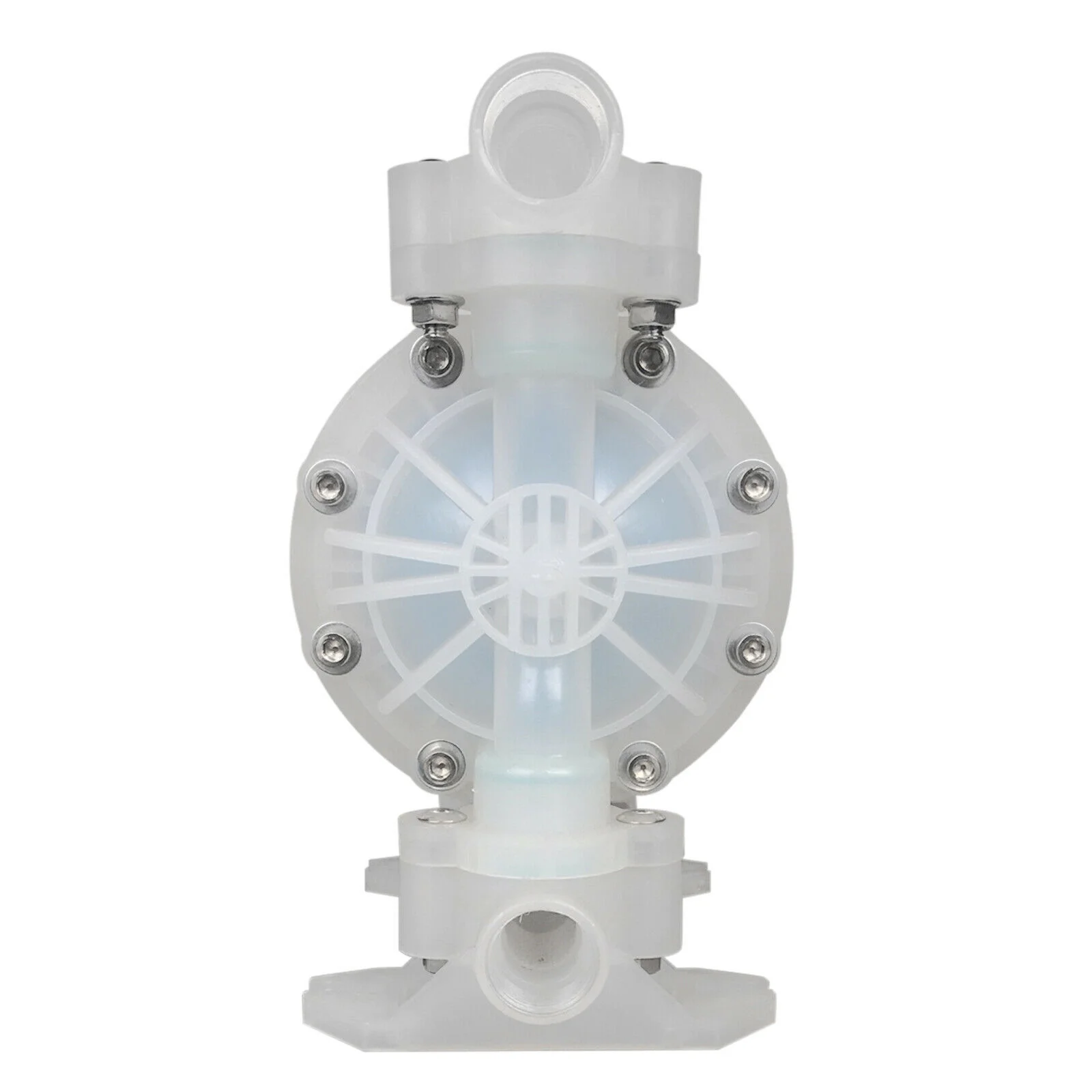 ZhdnBhnos Air-Operated Double Diaphragm Oil Pump 3/4inch Inlet & Outlet Liquids Transfer Pump Chemical Industrial Polypropylene