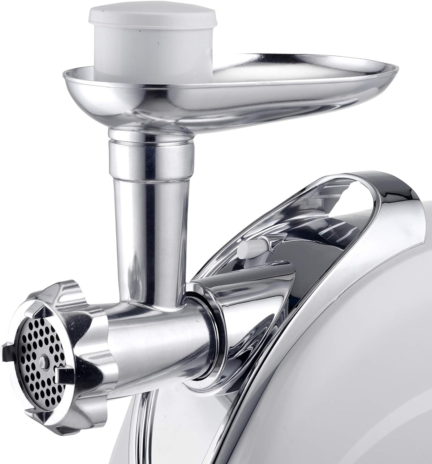 Electric Meat Grinder, Sausage Stuffer, White