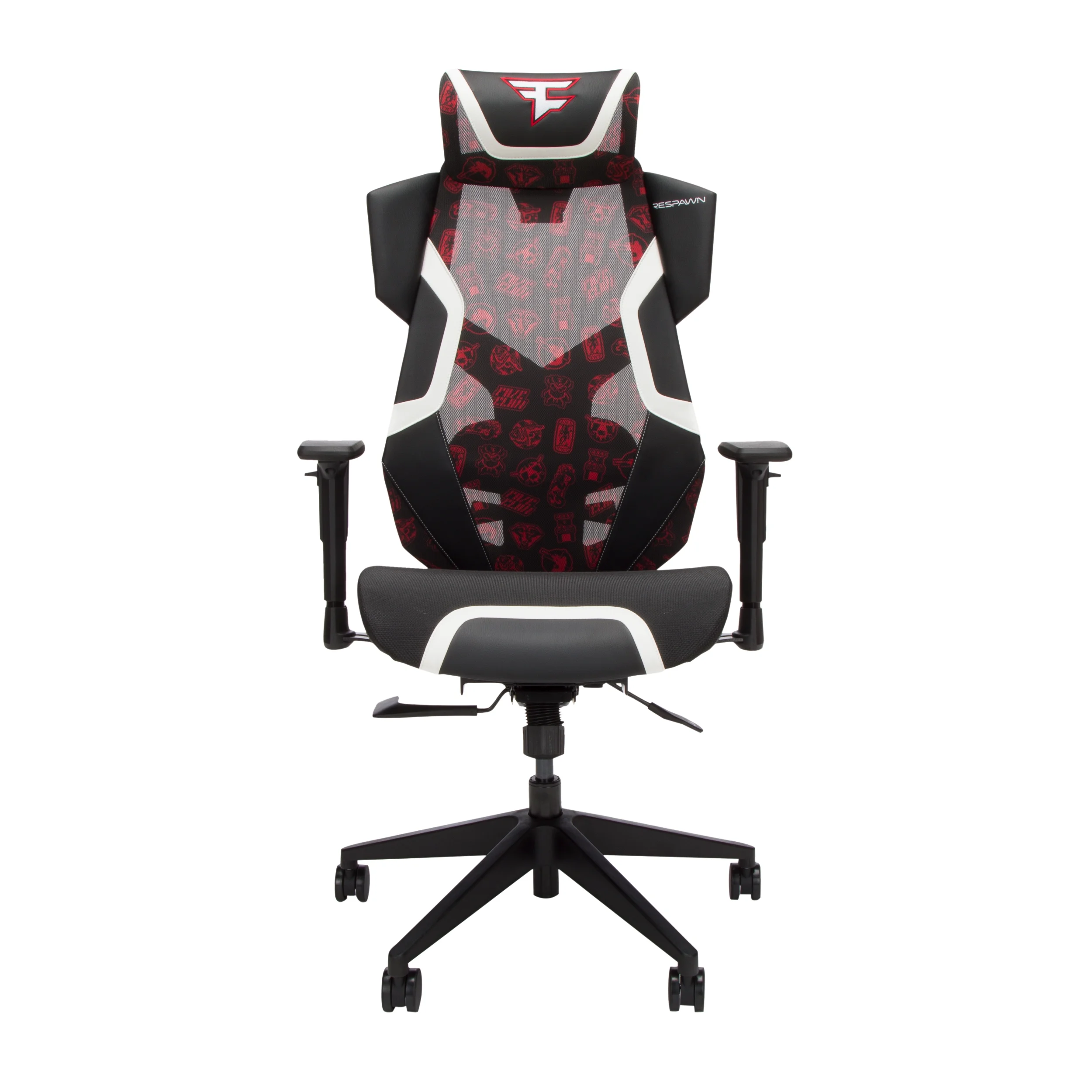 RESPAWN FLEXX FaZe Clan Mesh Gaming Chair With Lumbar Support, Ergonomic Gaming Chair with Recline/Tilt Tension Controls, Adjustable Arms, 300lb Max Weight, With Wheels for Computer/Desk/Office - FaZe