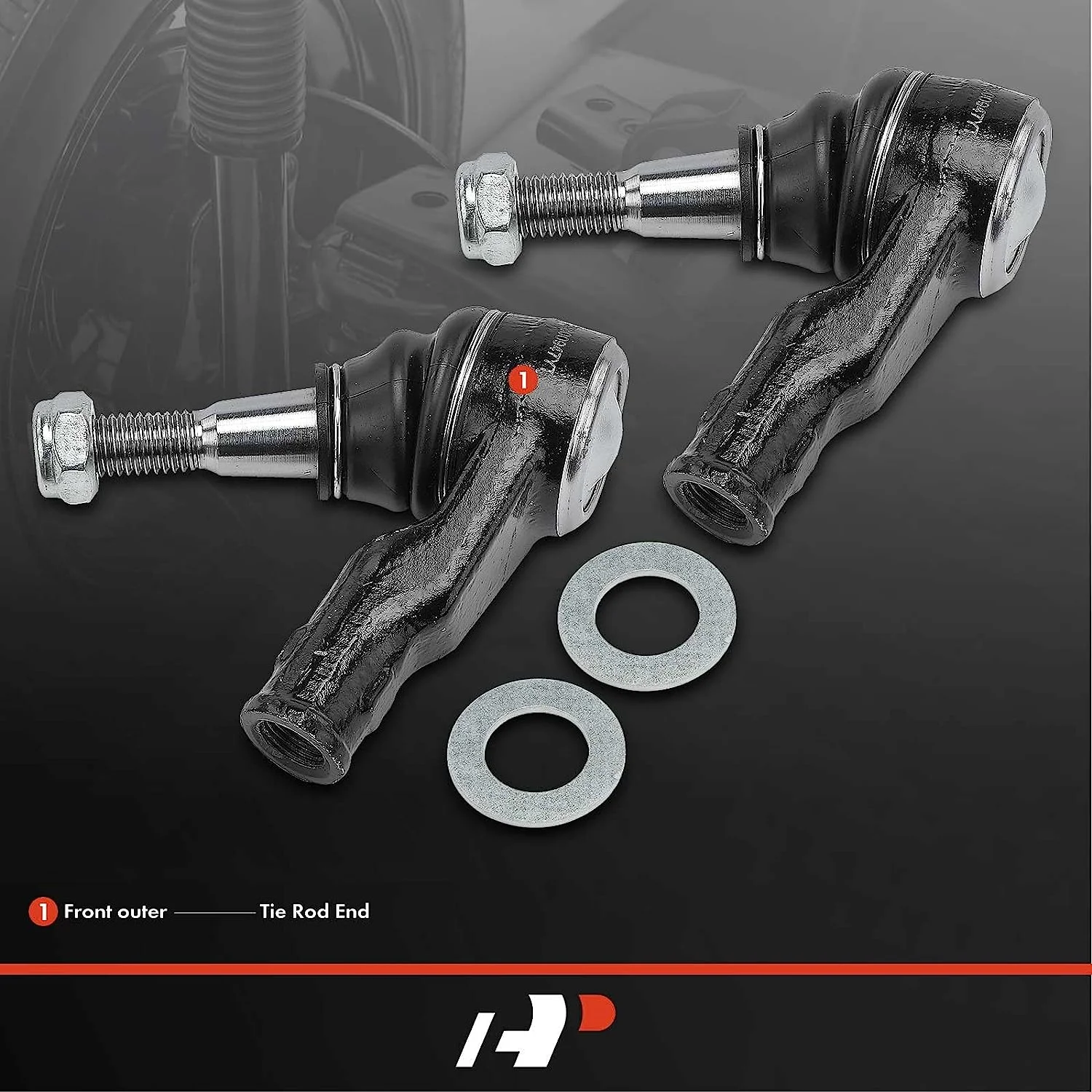 A-Premium 2 x Outer Tie Rod End Compatible with Land Rover LR4 2010-2016