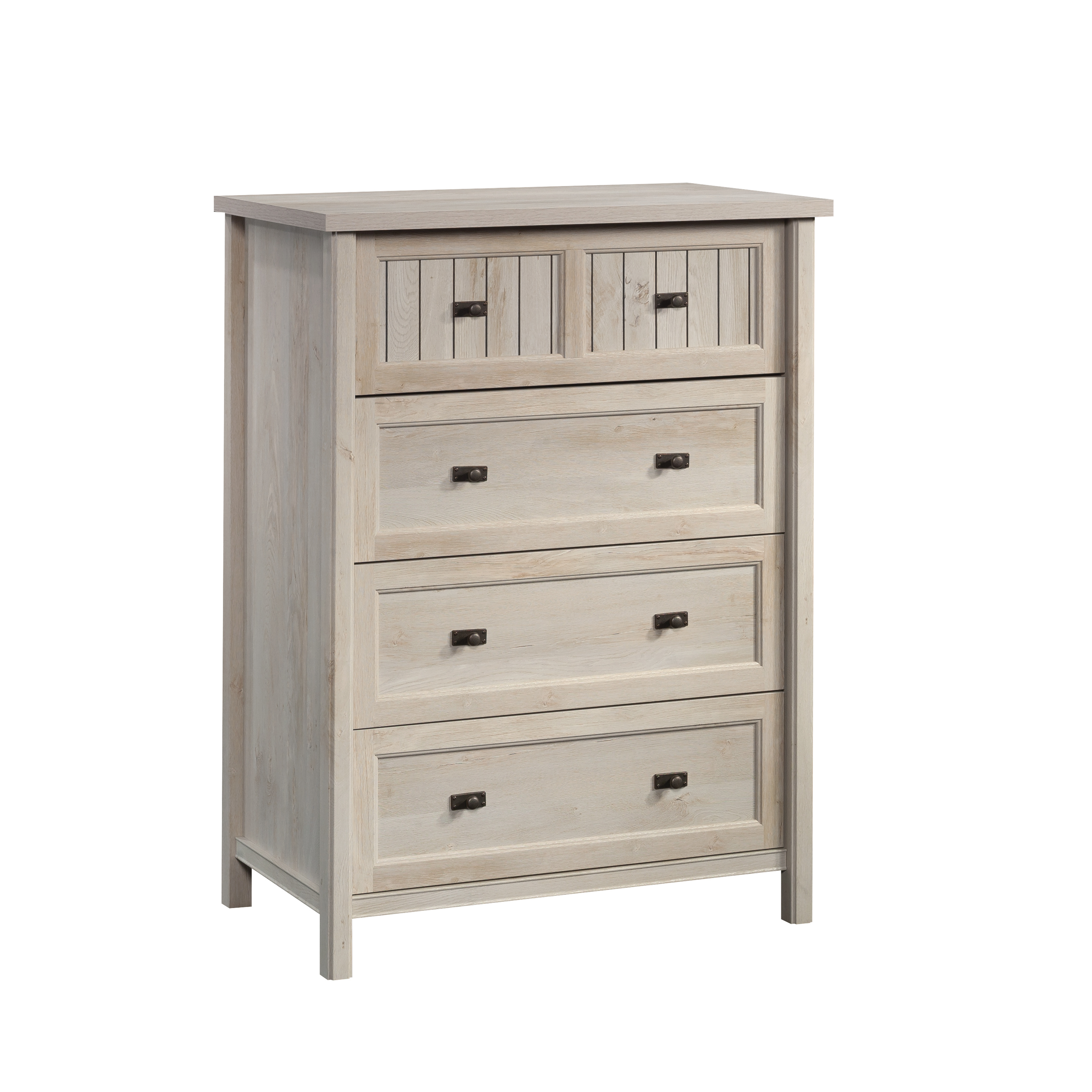 Sauder Costa 4-Drawer Dresser, Chalked Chestnut Finish
