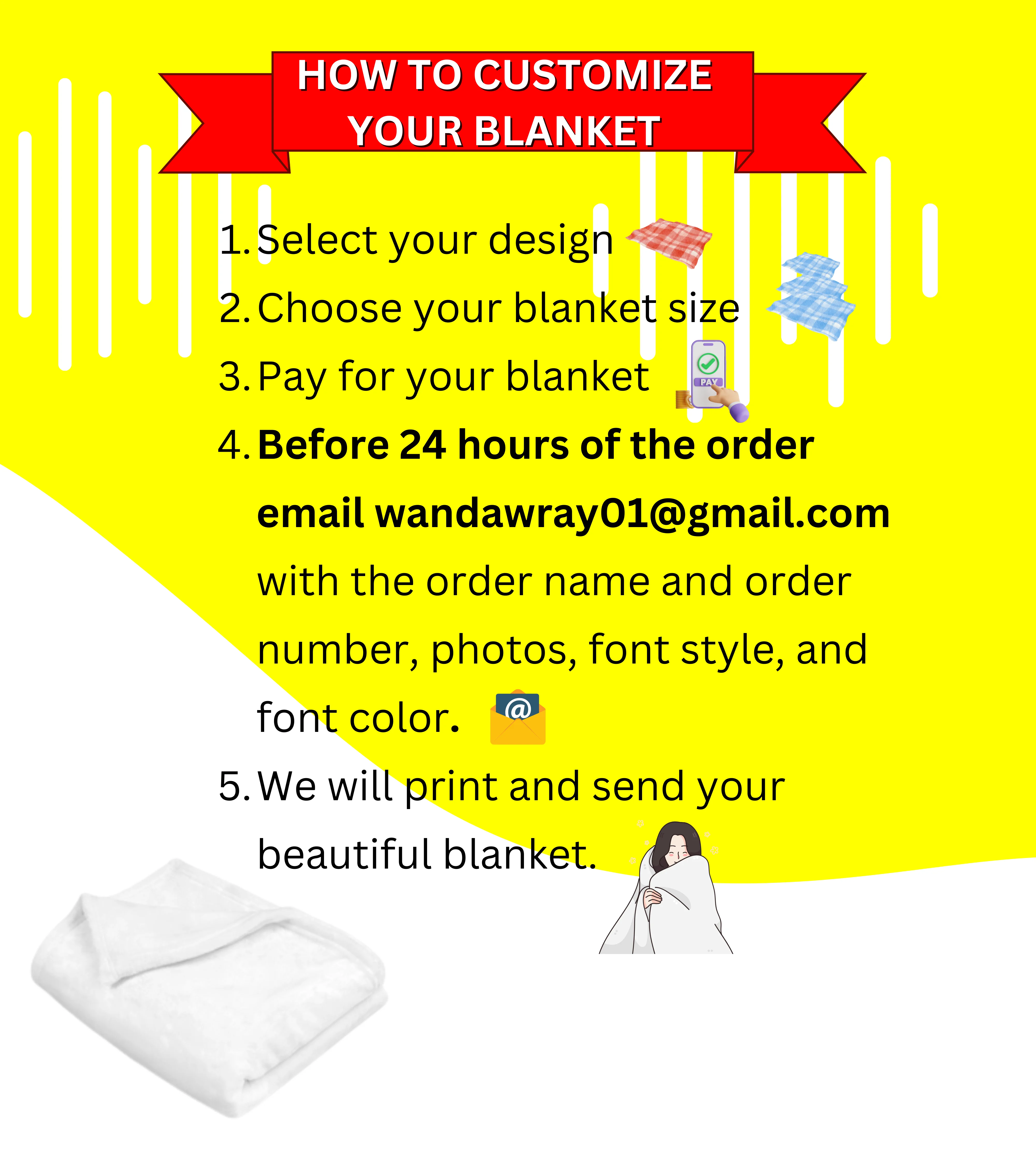 Rat Terrier Custom Photo Blanket Personalized Dog Gift 30x40 50x60 60x80