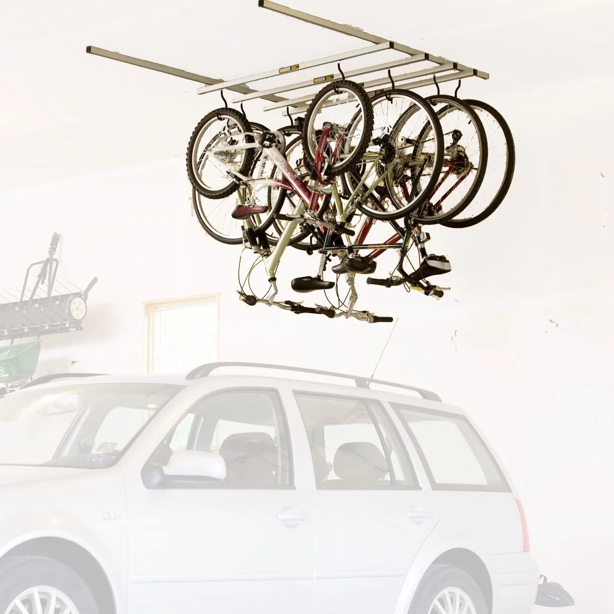 Saris Cycle Glide Ceiling Bike Rack, 11 in x 2 in, 2.2 lb, 4 Bike Capacity