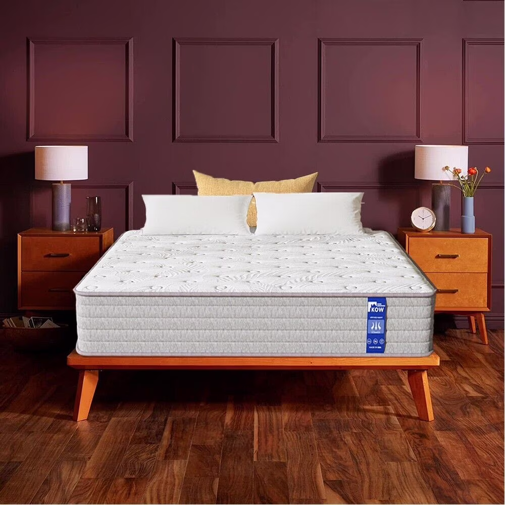 KOW® 12 inch Hybrid Mattress King, Medium Firm innerspring Mattress in a Box, Pressure Relief,Premium Foam and Coils Springs