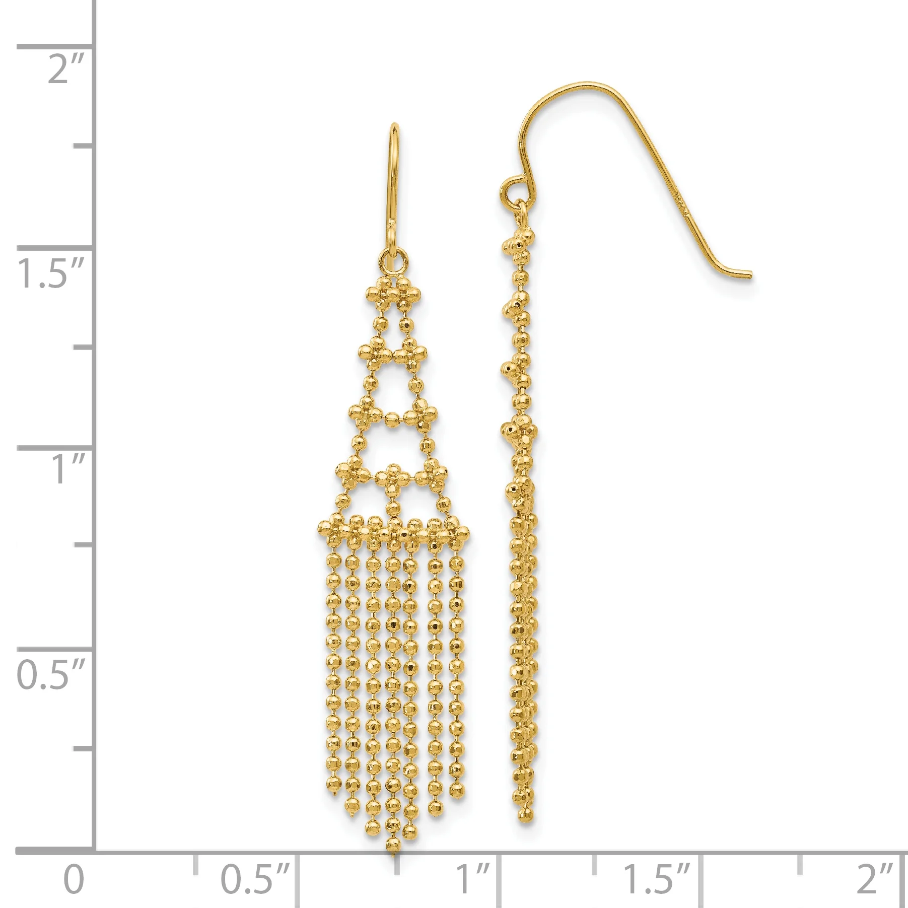 Primal Gold 14 Karat Yellow Gold Beaded Earrings