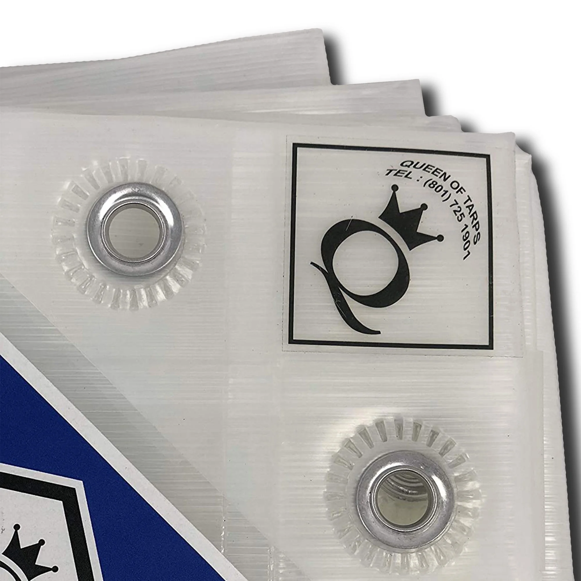 Queen of Tarps 8 x 10 Foot Heavy Duty All Purpose Plastic Tarp, Translucent