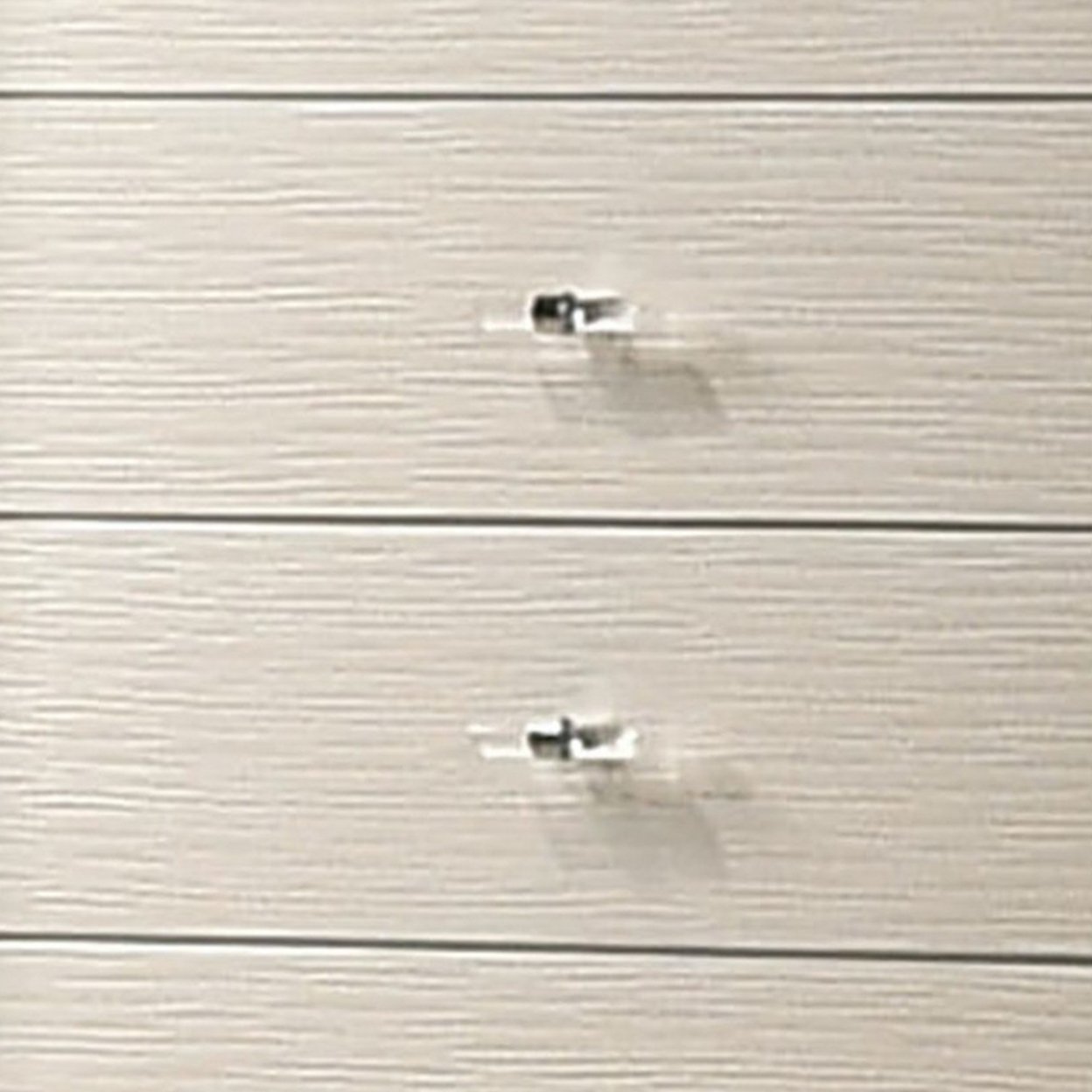 Contemporary Style 4 Drawer Chest with Acrylic Legs Pearl White- Saltoro Sherpi