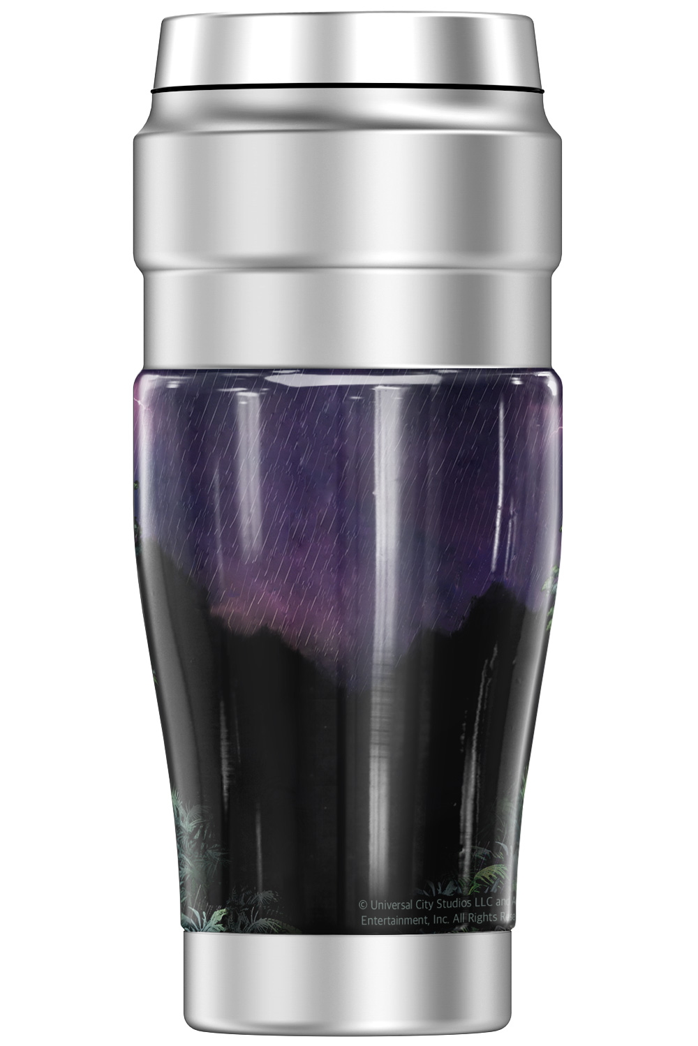 Jurassic Park Welcome To Jurassic Park THERMOS STAINLESS KING Stainless Steel Travel Tumbler, Vacuum insulated & Double Wall, 16oz