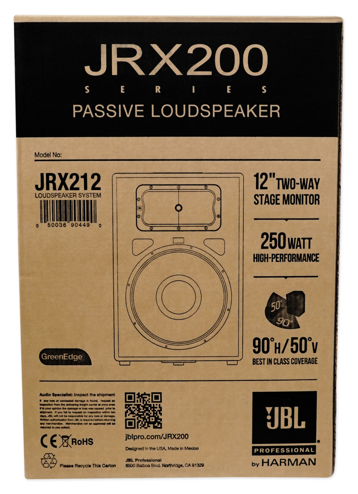 (2) JBL Pro JRX212 12