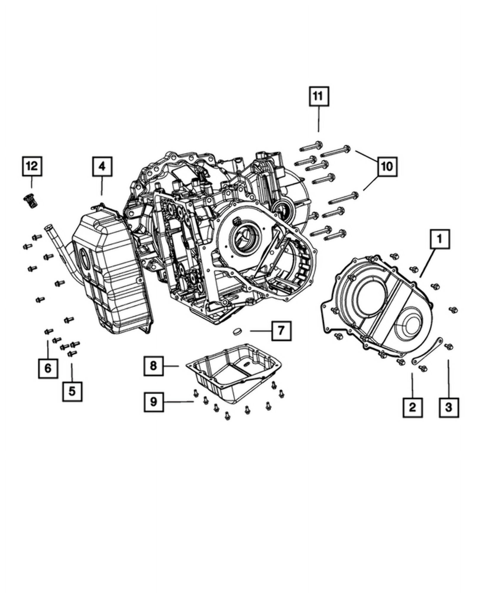 New Genuine Mopar Pan Valve Body OE 68145886AC