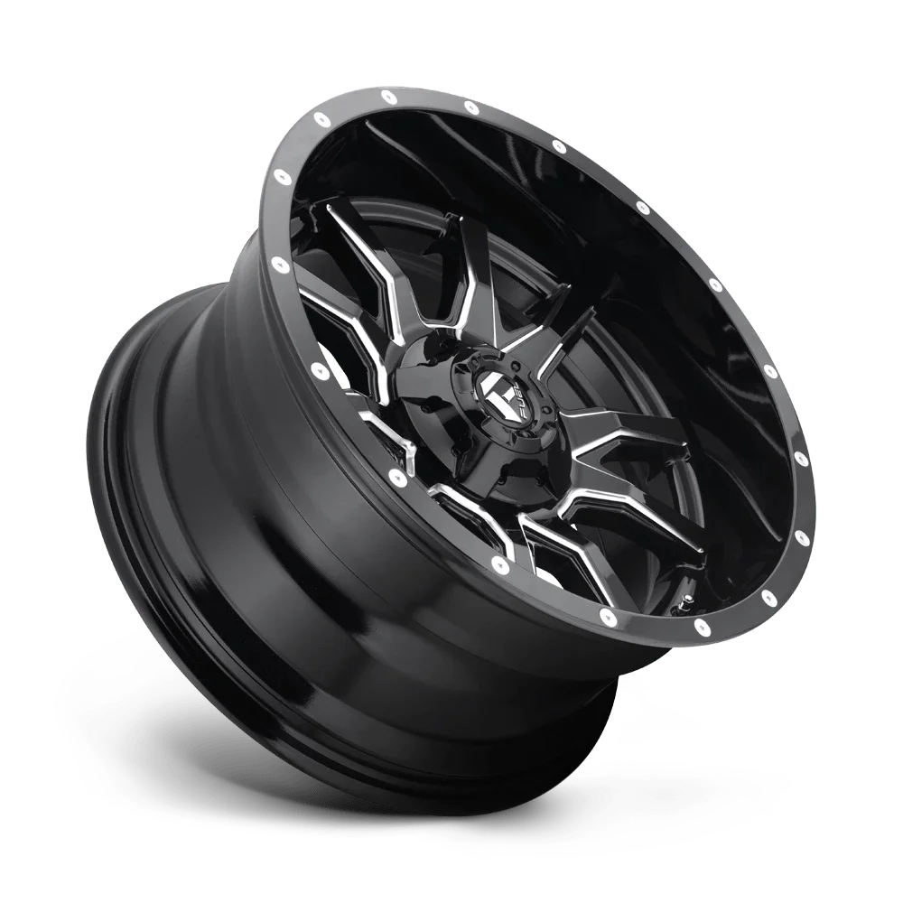 Fuel 1PC Aluminum Rim D627 VANDAL 20X10in Gloss Black Milled Finish, D62720007047US
