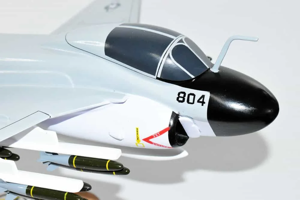 VAH-123 Professionals (1967) A-6A Intruder Model, 1/36th Scale, Mahogany, Navy