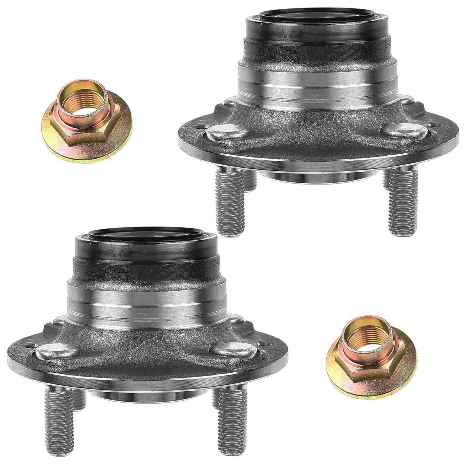 Teledu 2Pcs Wheel Bearing Hub Front Left & Right For Mazda 1990-2005 Miata Convertible