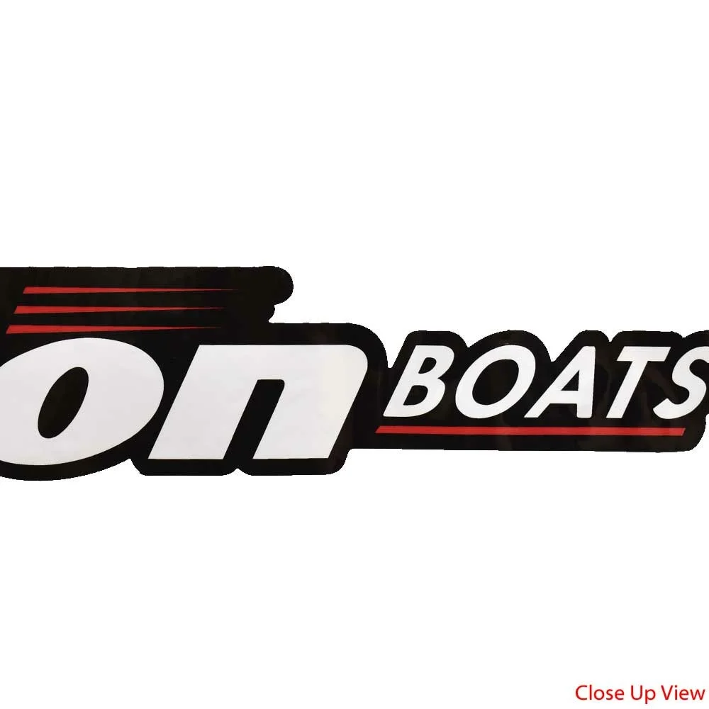 Triton Boat Team Decal 1860634 | 24 x 3 Inch Sticker Red White Black