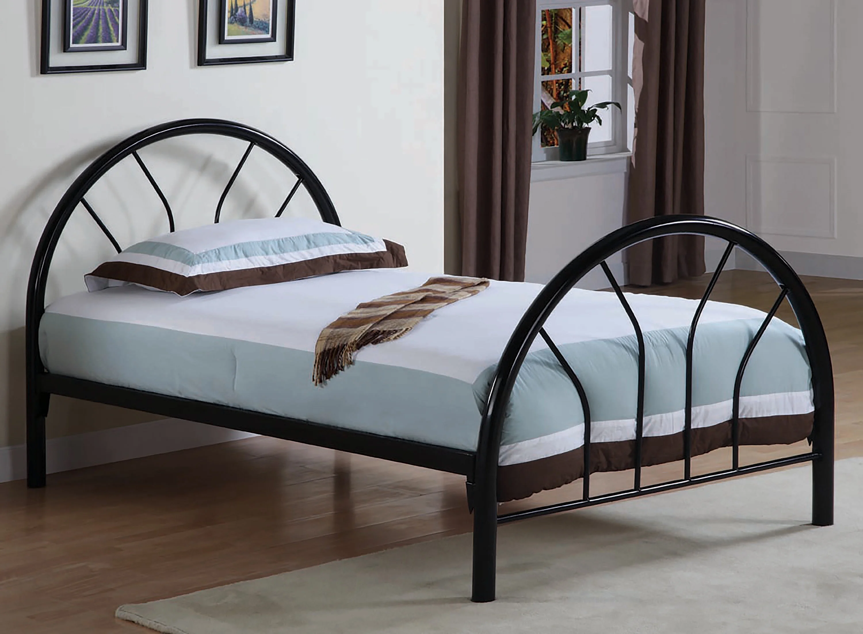 Monarch Specialties Marjorie Twin Platform Bed Black