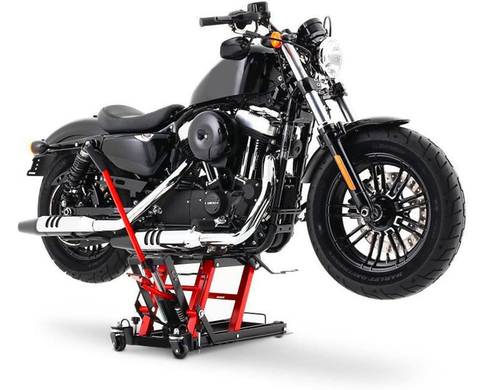 INTSUPERMAI Motorcycle Workbench Hydraulic Lift Jack Garage Repair Tool