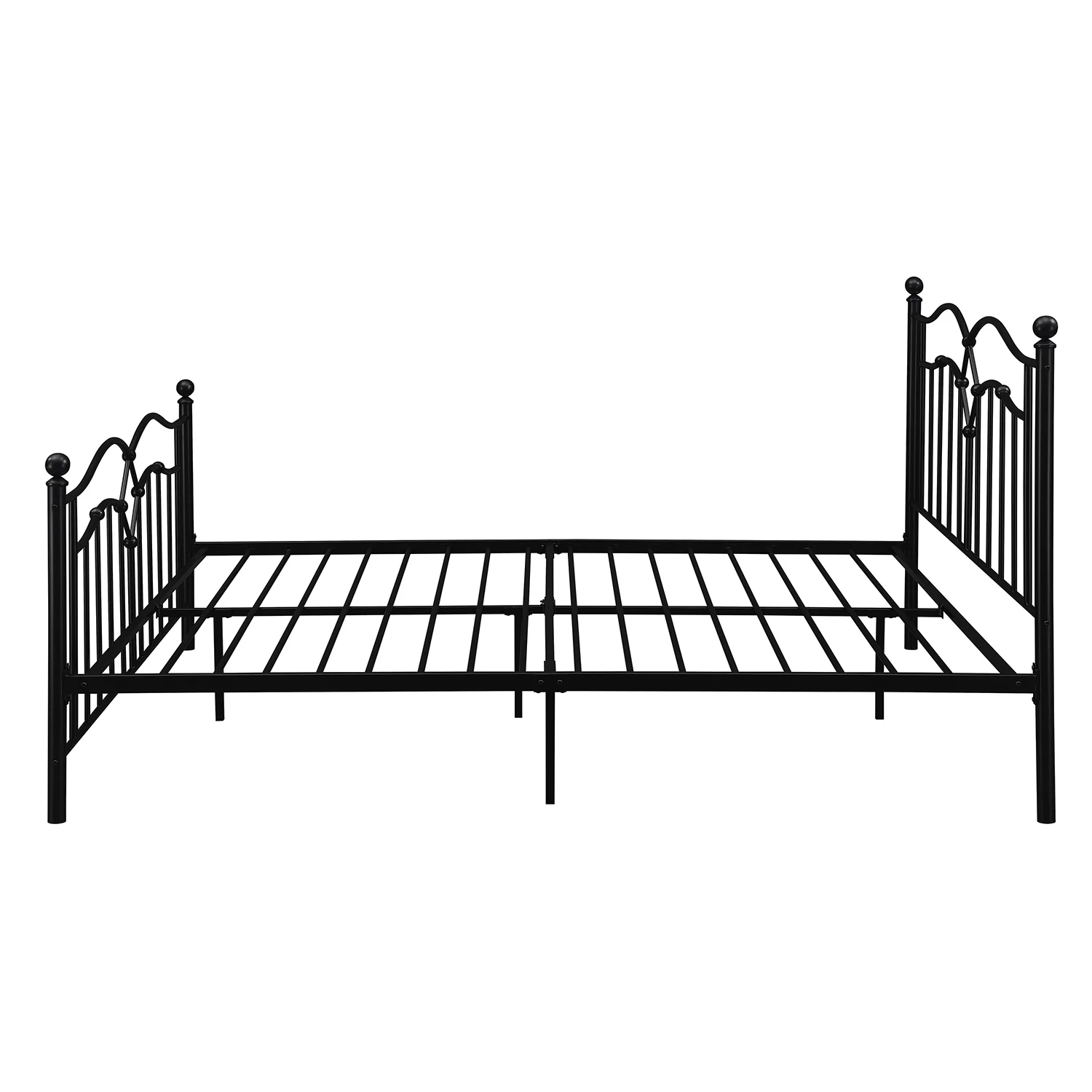Klossen Metal Queen Bed Black