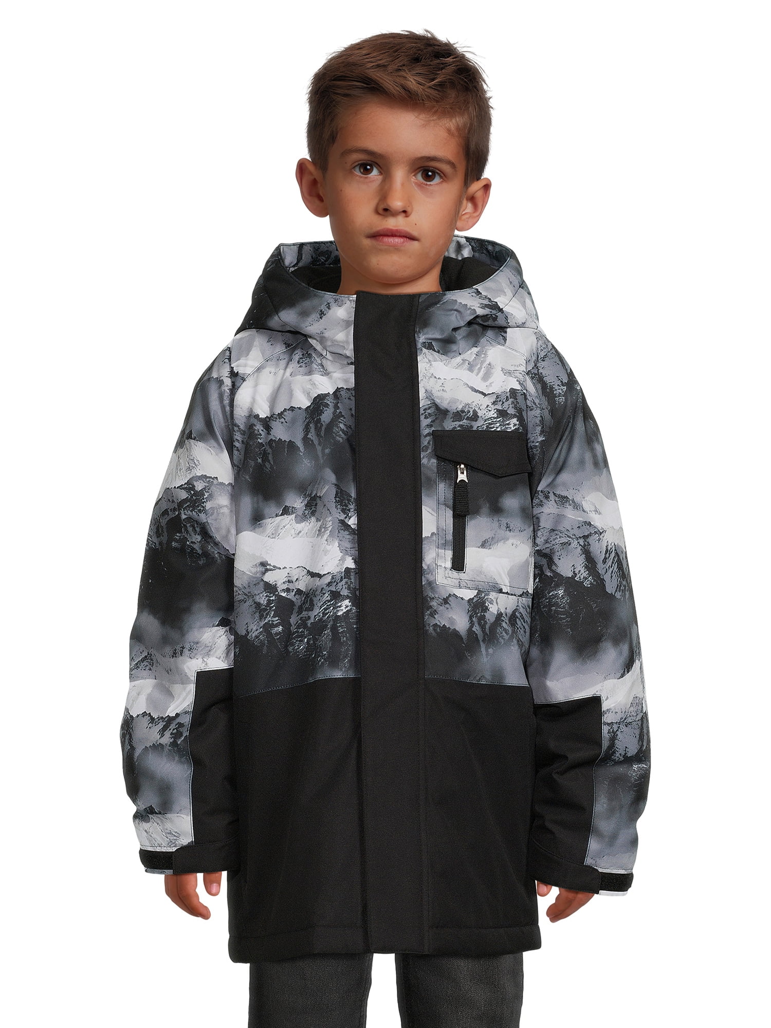 Swiss Tech Boys 3- in-1 System Winter Jacket with Hood, Size 4-18